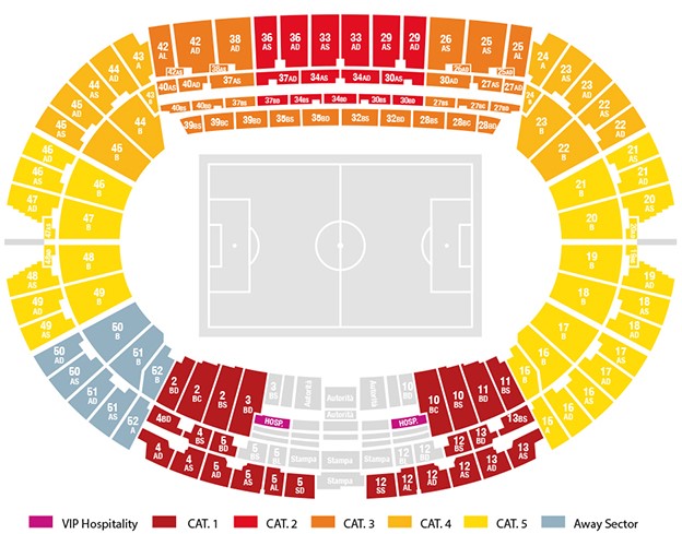 S.S. Lazio Match Ticket in Stadio Olimpico