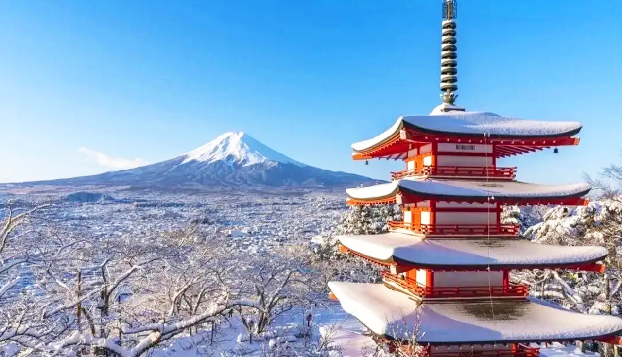 河口湖&新倉山淺間公園&富士山五合目&山中湖泡溫泉看富士山