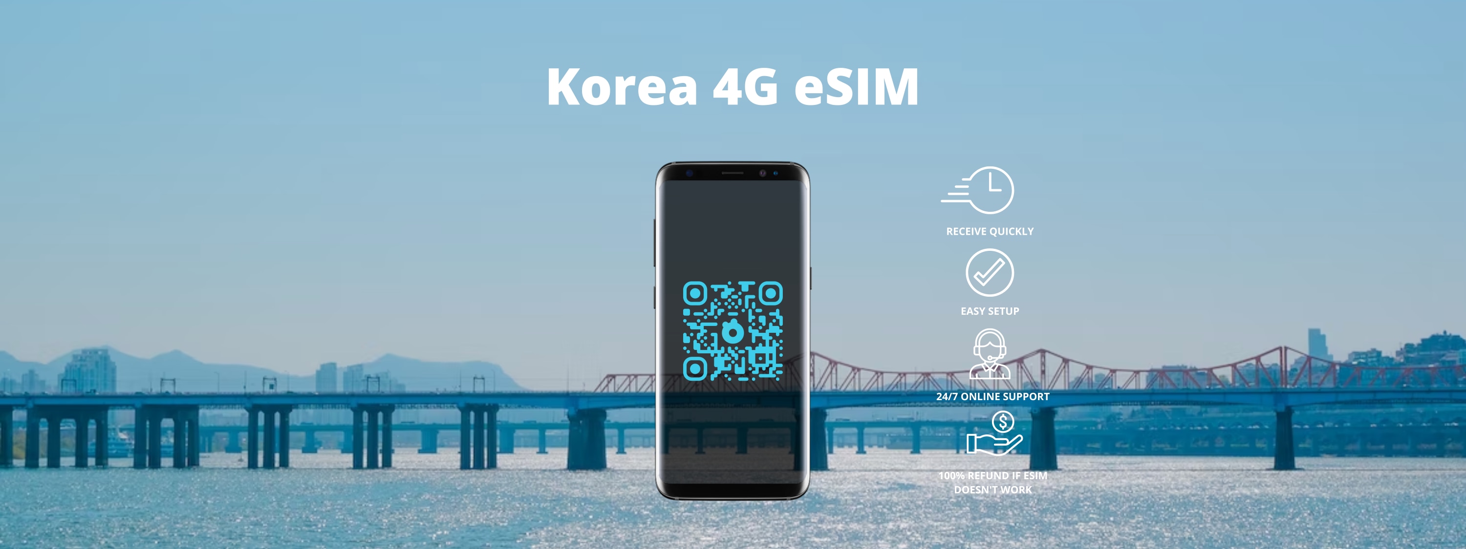 【快閃優惠】韓國 eSIM 卡（電子郵件寄送 QR Code）