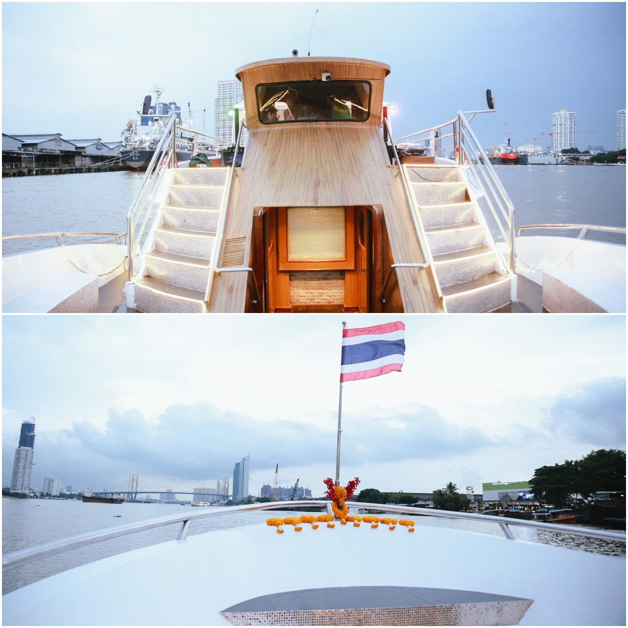 "Step aboard elegance and sail under the proud colors of Thailand."