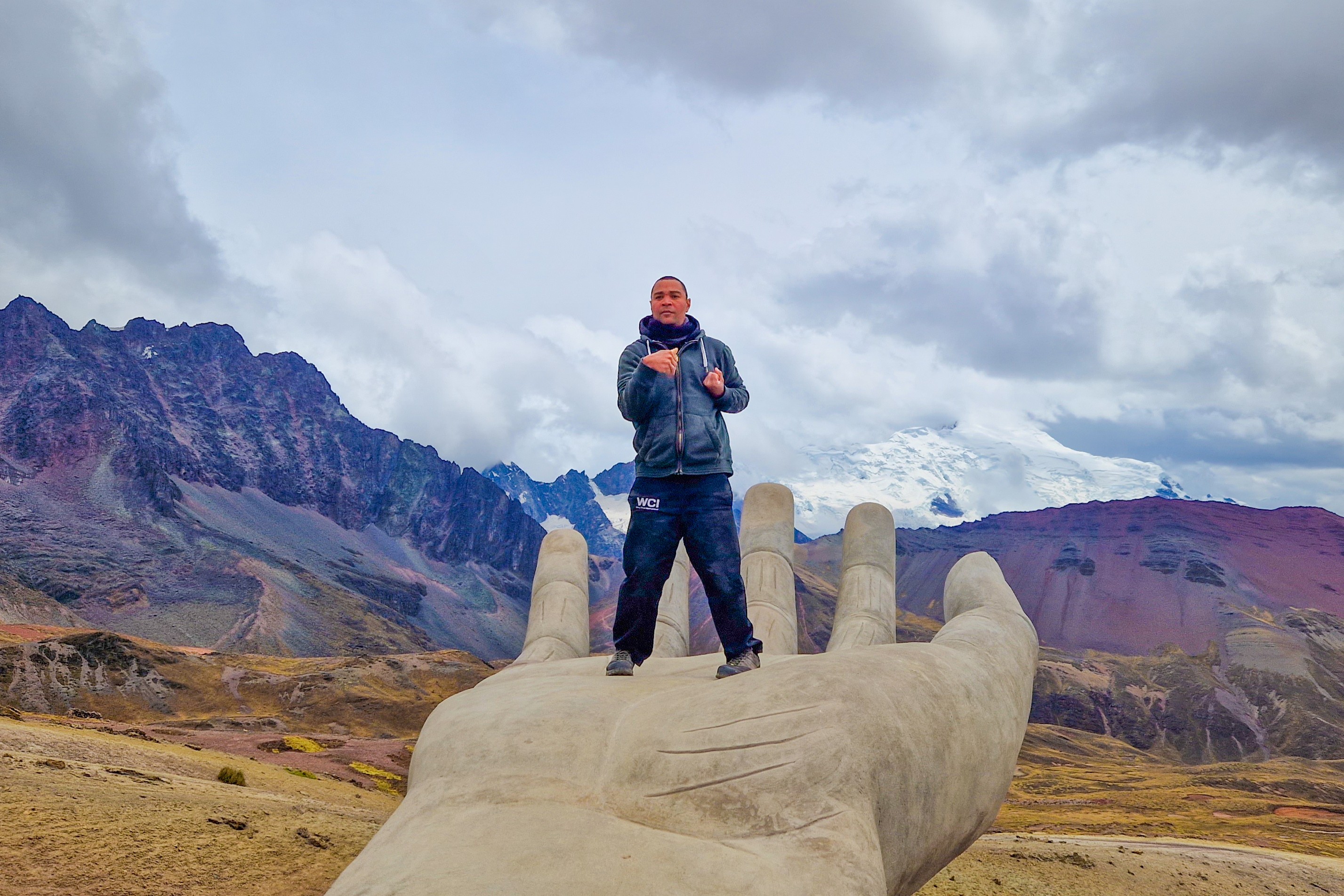 Pachamama's hand in the Rainbow mountain