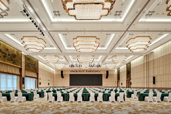 Hotel conference room environment display map