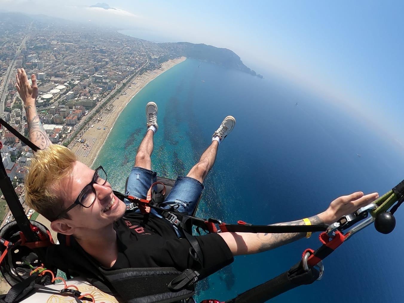 安塔利亞、錫德、阿拉尼亞的滑翔傘體驗（Paragliding experience from Antalya, Side, Alanya）含接送服務