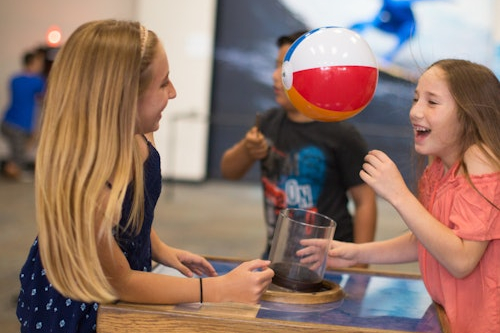 Best friends spending time together in the Fleet Science Center
