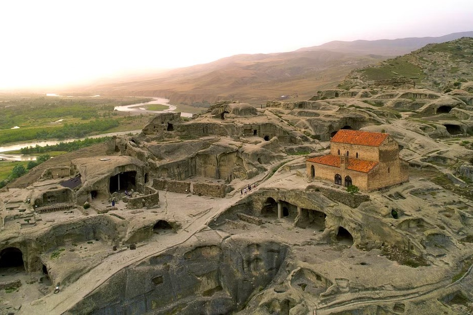 Landscape of Uplistsikhe in Gori