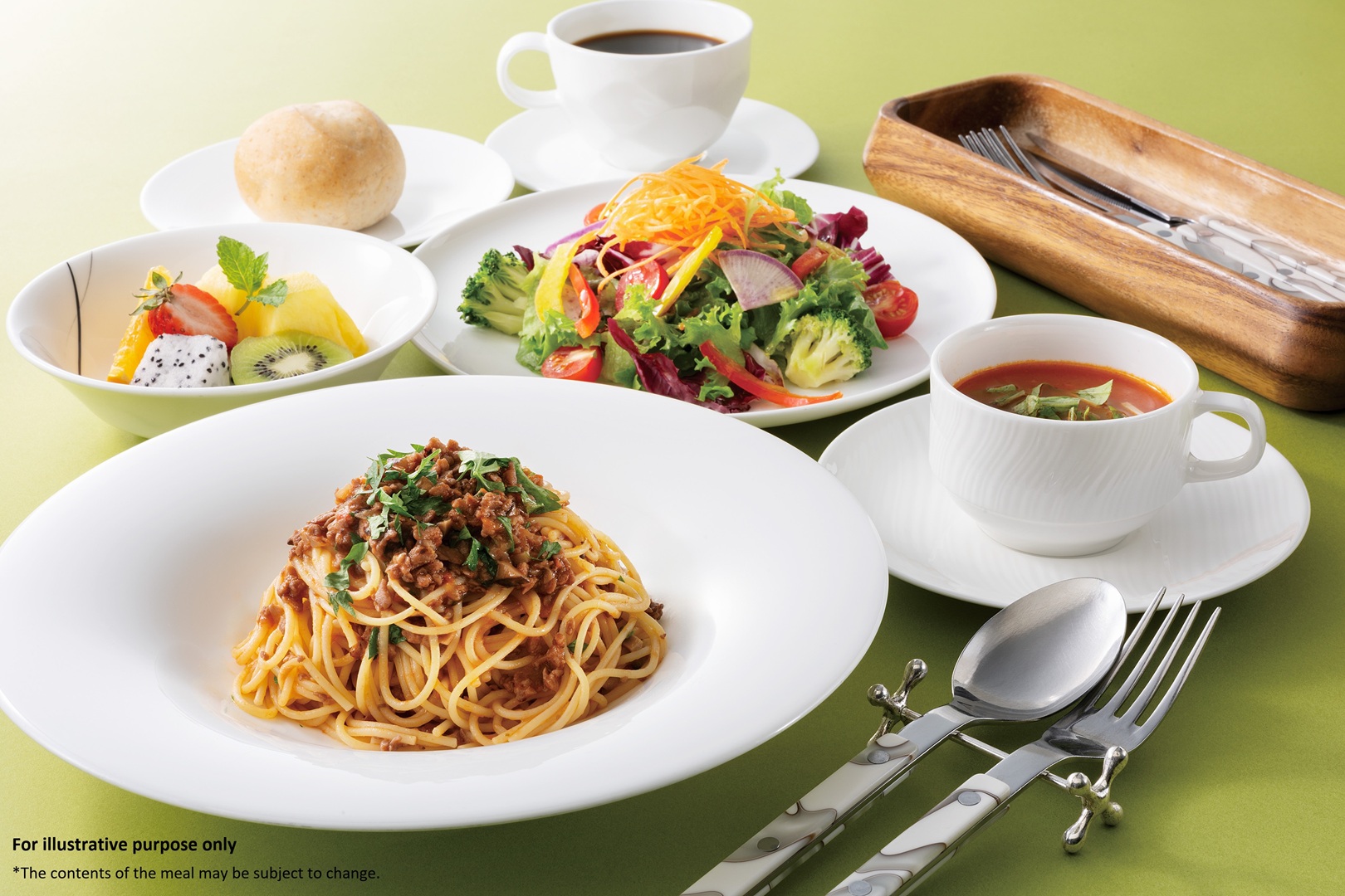 素食午餐（僅適用於選擇午餐方案的旅客）