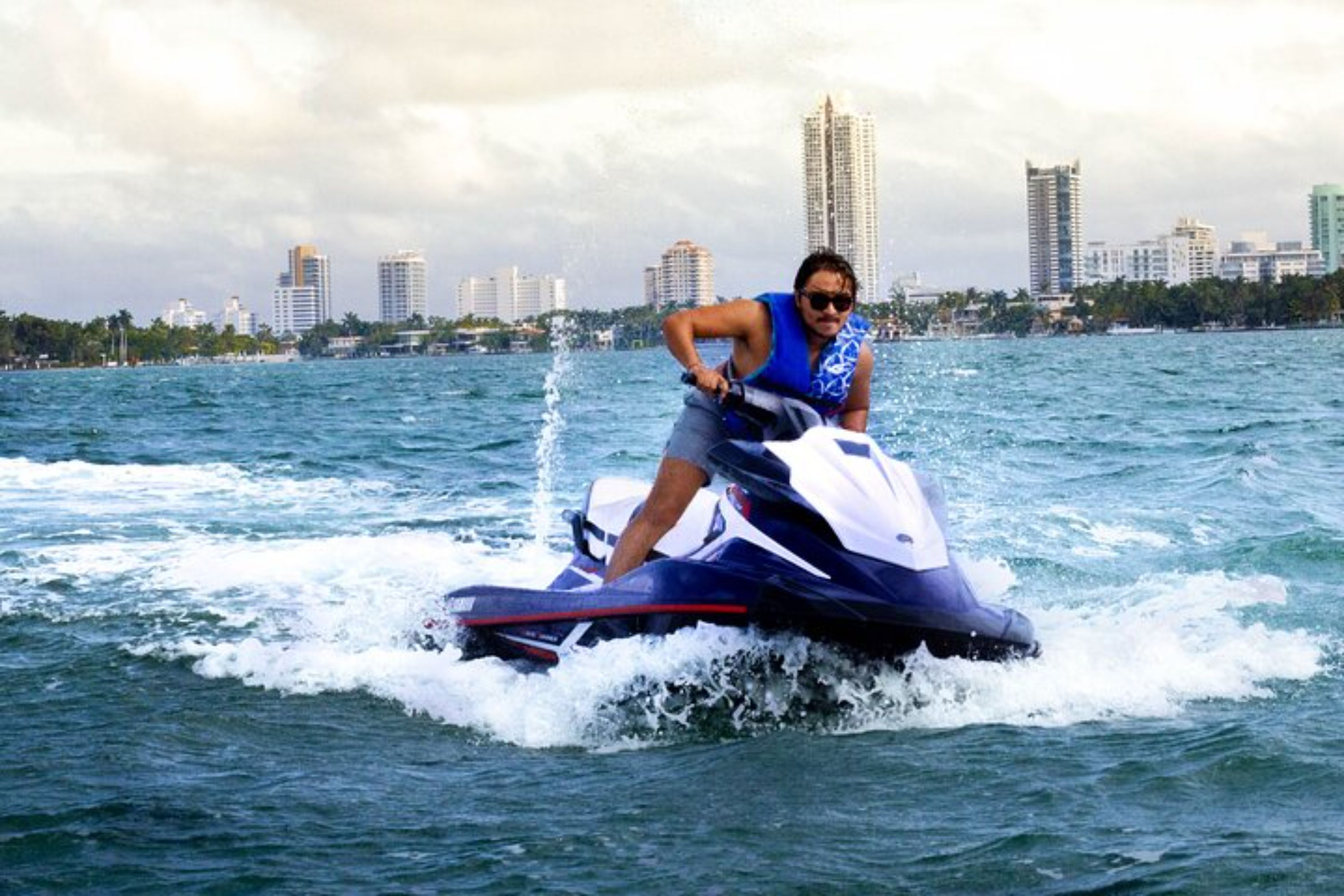 Jet Ski Experience and Pontoon Boat Ride in Biscayne Bay