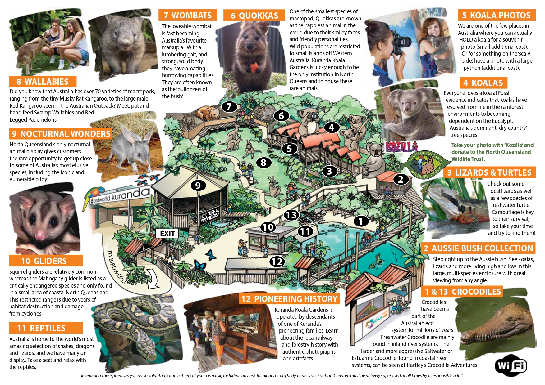 Kuranda Koa;a Gardens Map