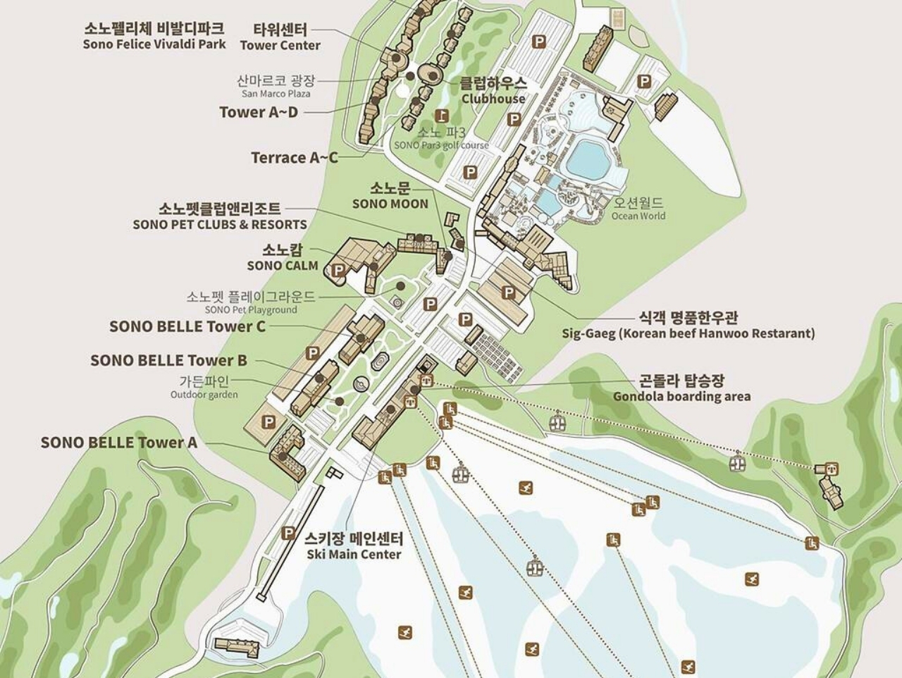 在度假村，你可以盡情享受這裏的一切。除了雪上活動，還有各種娛樂設施和體驗等着你去探索！