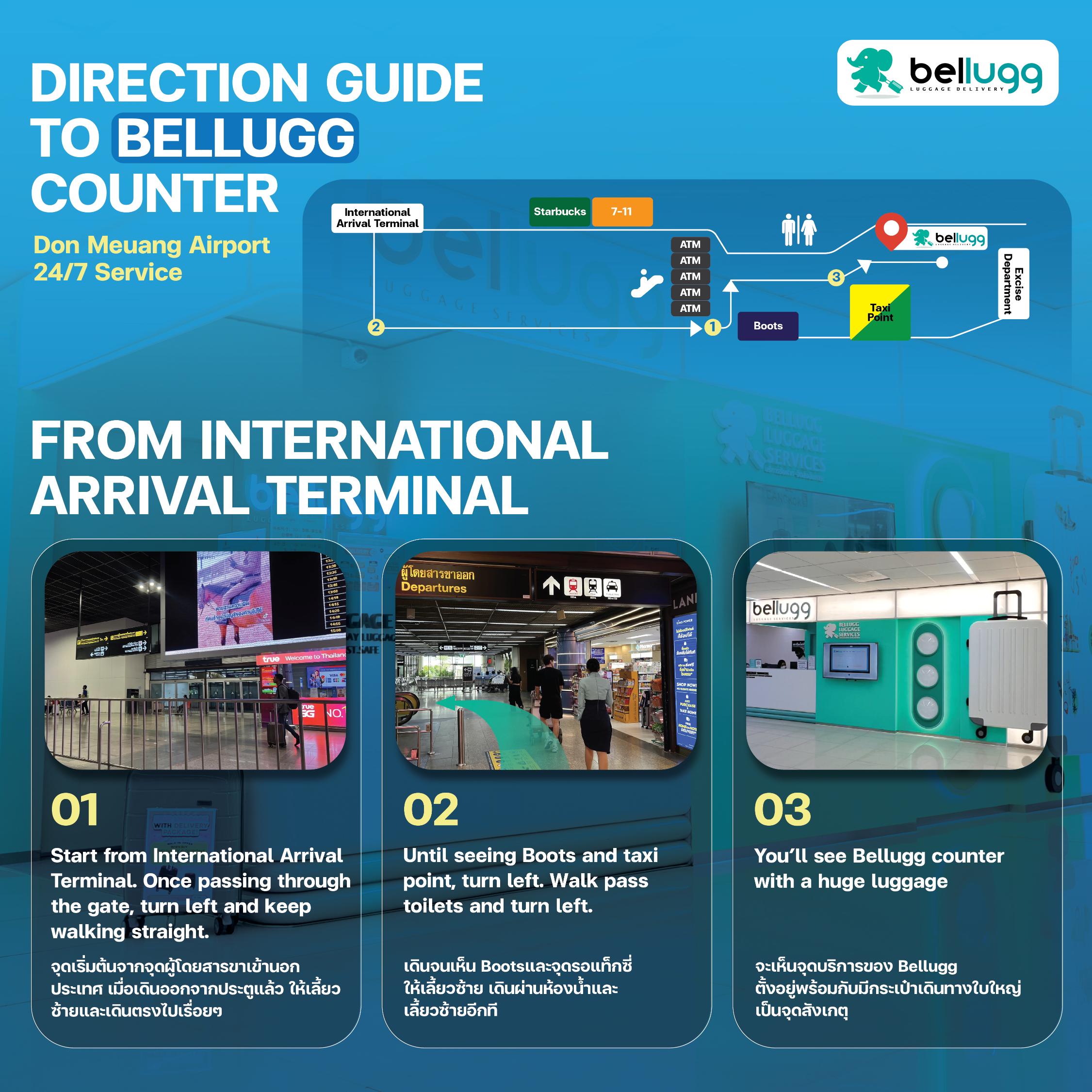 Bellugg - Don Mueang Airport Terminal 1 (International Arrival) Gate 8