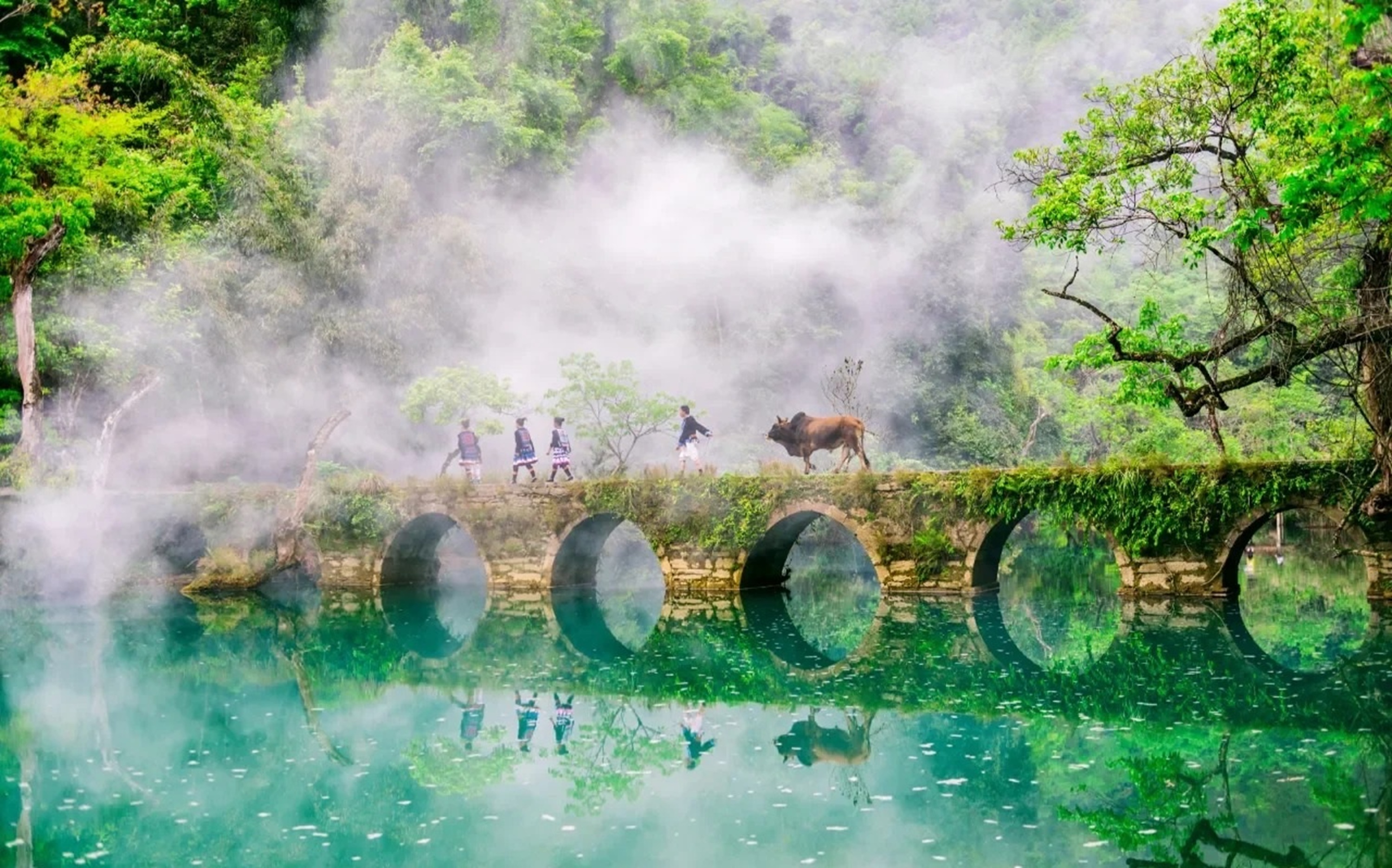 荔波小七孔是國家 AAAAA 景區,中國最美麗的地方之一,也被稱為世界遺產中國喀斯特 荔波小七孔是國家 AAAAA 景區,中國最美麗的地方之一,也被稱為世界遺產中國喀斯特