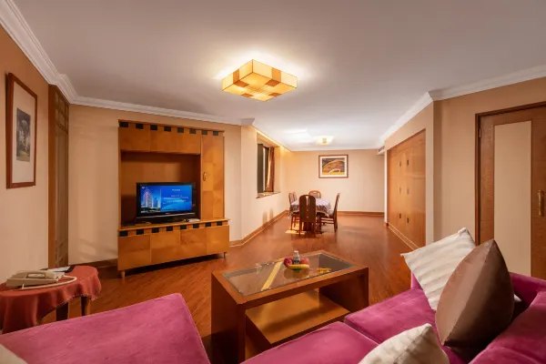 Hotel guest room living room display picture