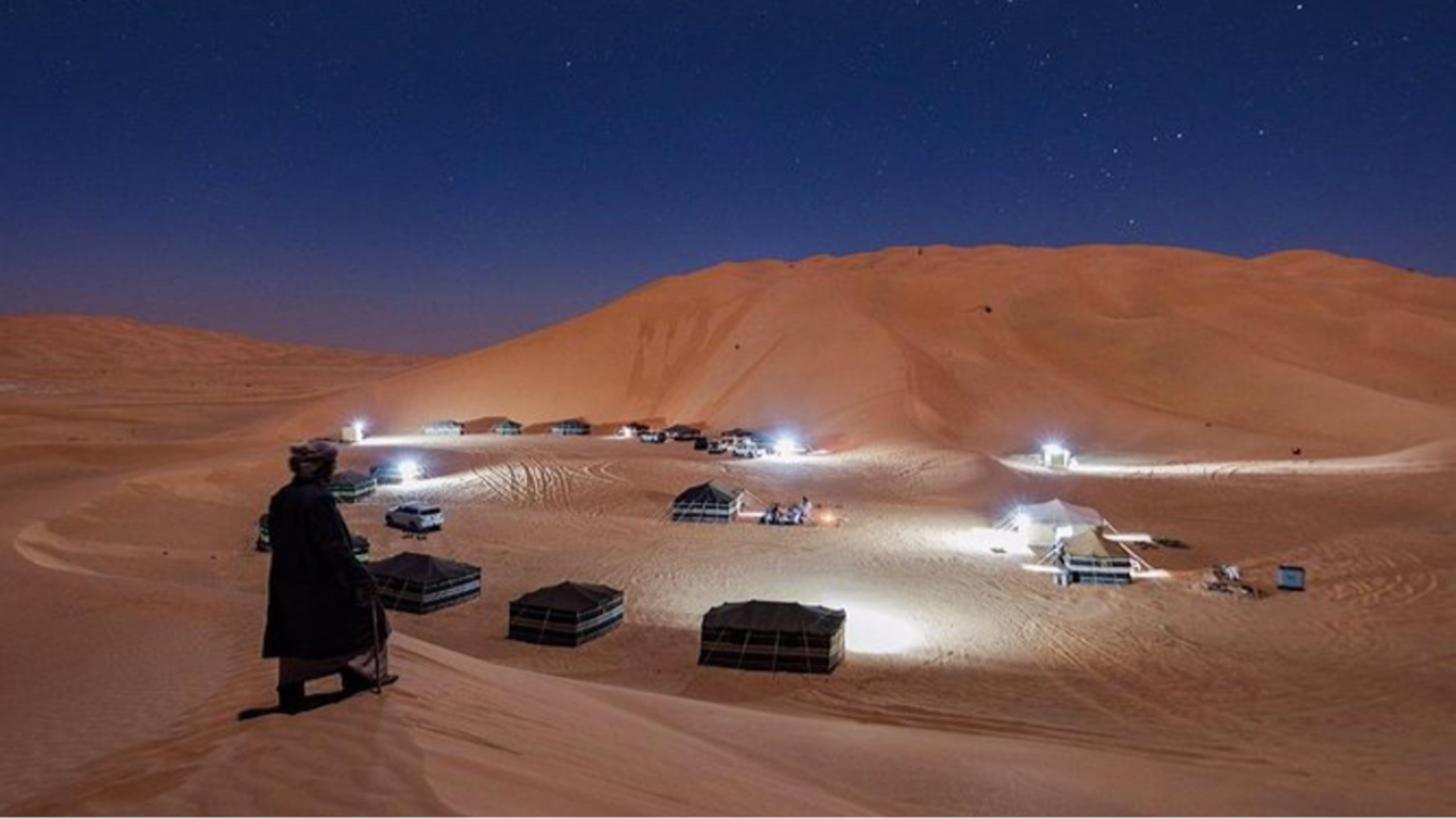 Overnight desert camping experience in Salalah