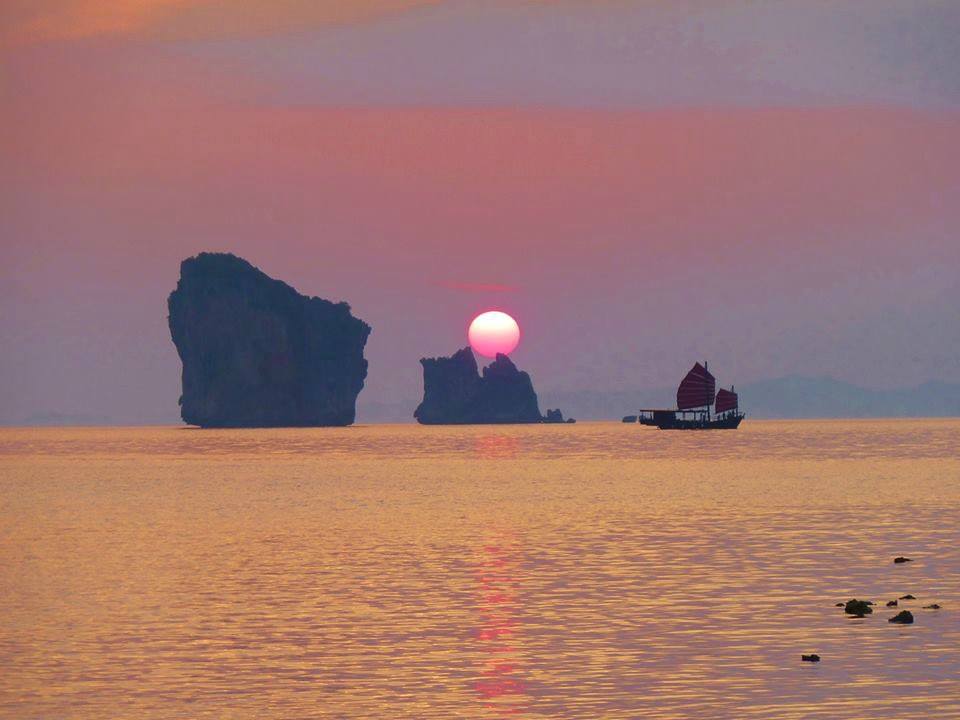 Krabi 5 Islands Siamese Junk Boat with Sunset Sailing Tour