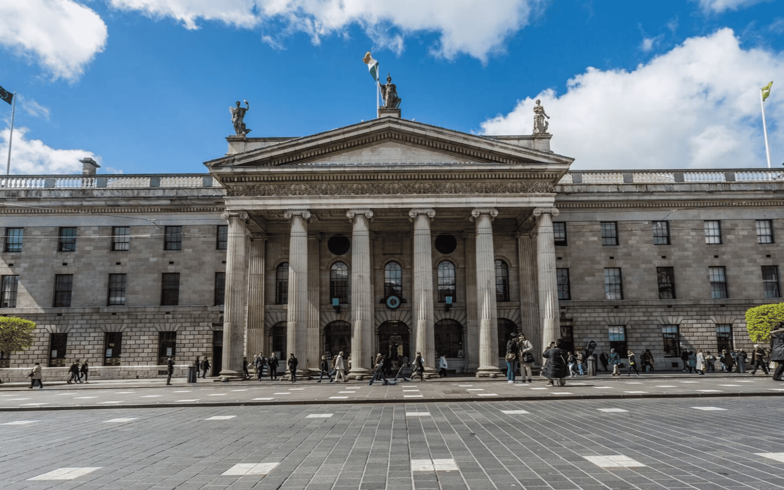 在愛爾蘭郵政總局體驗通訊的歷史傳承