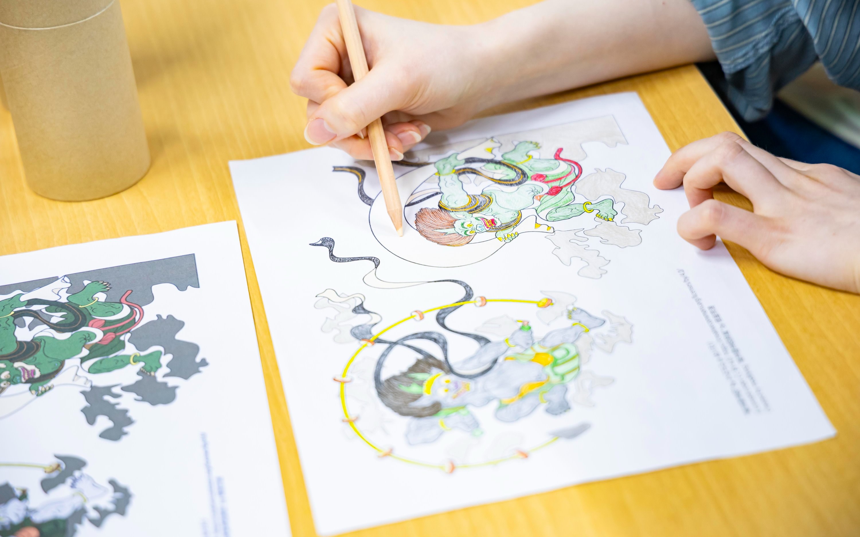 Tokyo: Ukiyo-e Coloring Experience in Ginza