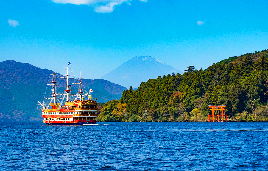 富士山與箱根「水陸空」探索之旅（贈箱根空車纜車　東京出發）