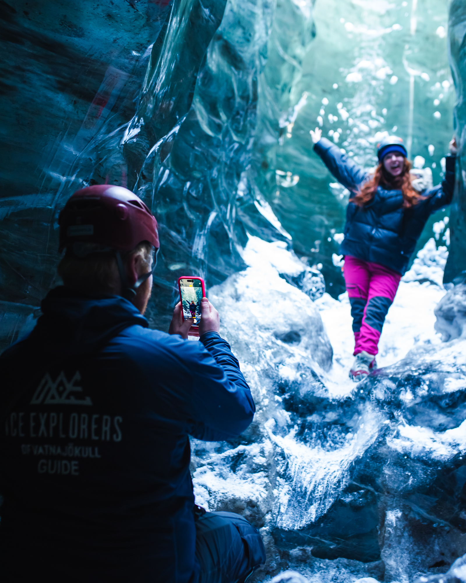 From Jökulsárlón: Vatnajökull Glacier Blue Ice Cave Tour