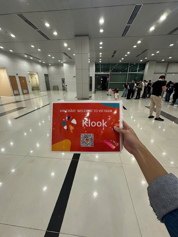 Arrival terminal: look for the guide holding Klook sign