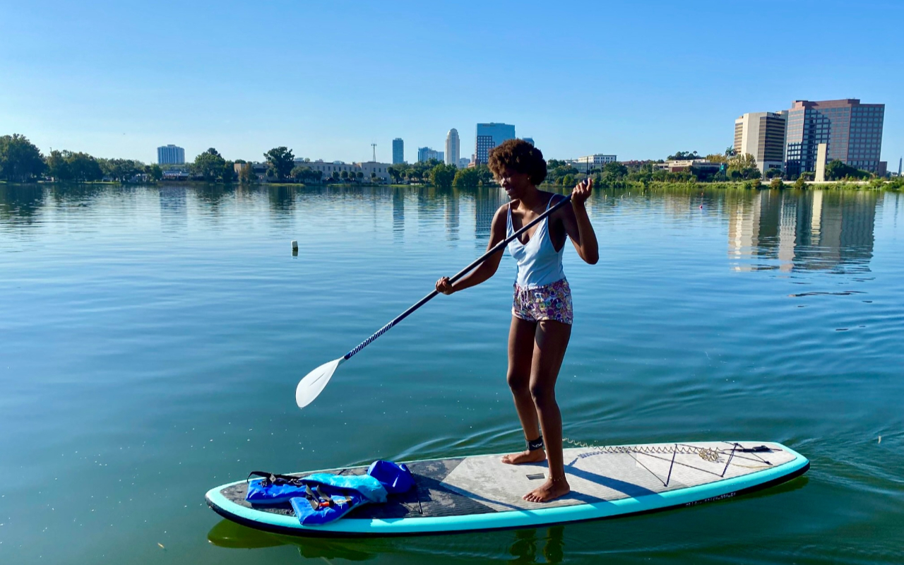 Experience unforgettable moments exploring serene lakes with clear kayaks and boards