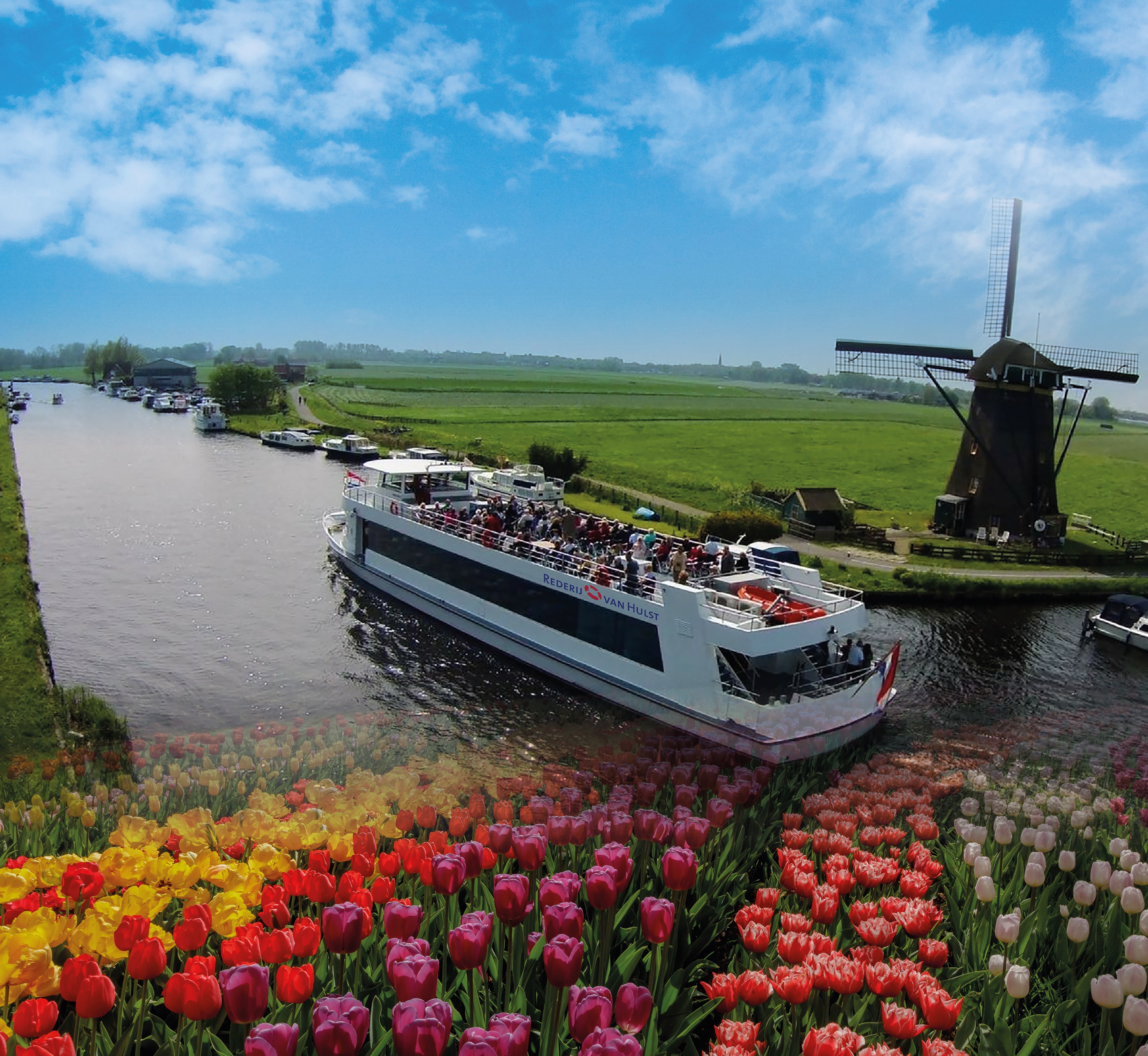 Keukenhof, Tulip Farm & Windmill Cruise Full-Day Tour from Amsterdam