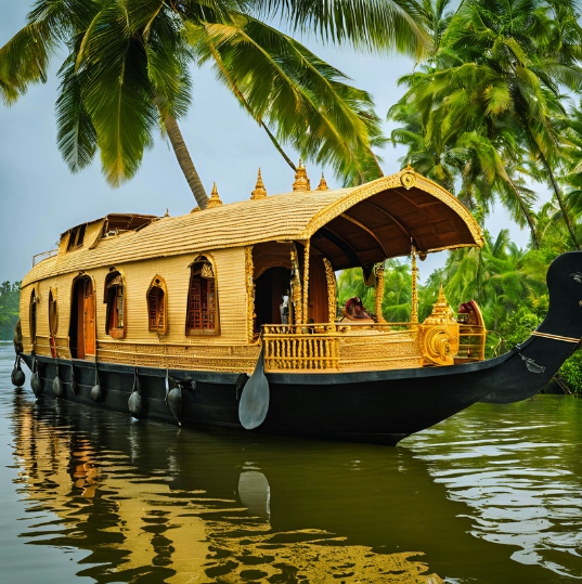 From Cochin: Overnight Houseboat Tour With Full Meal