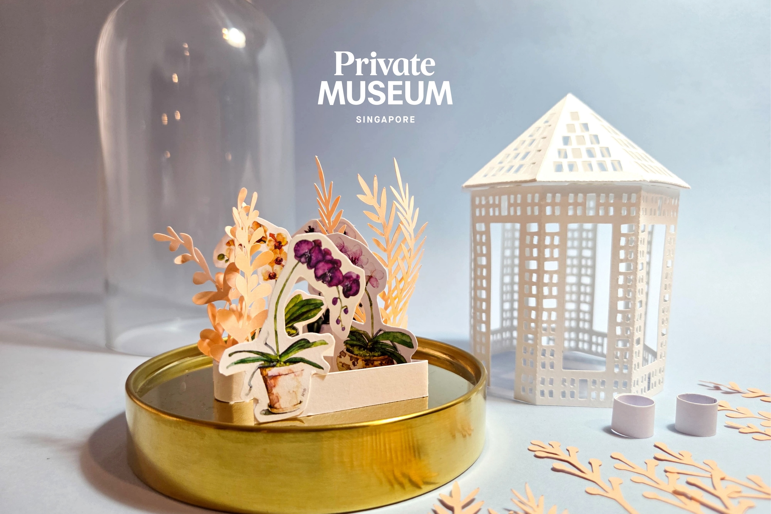 Paper Orchids and Glass Domes Workshop