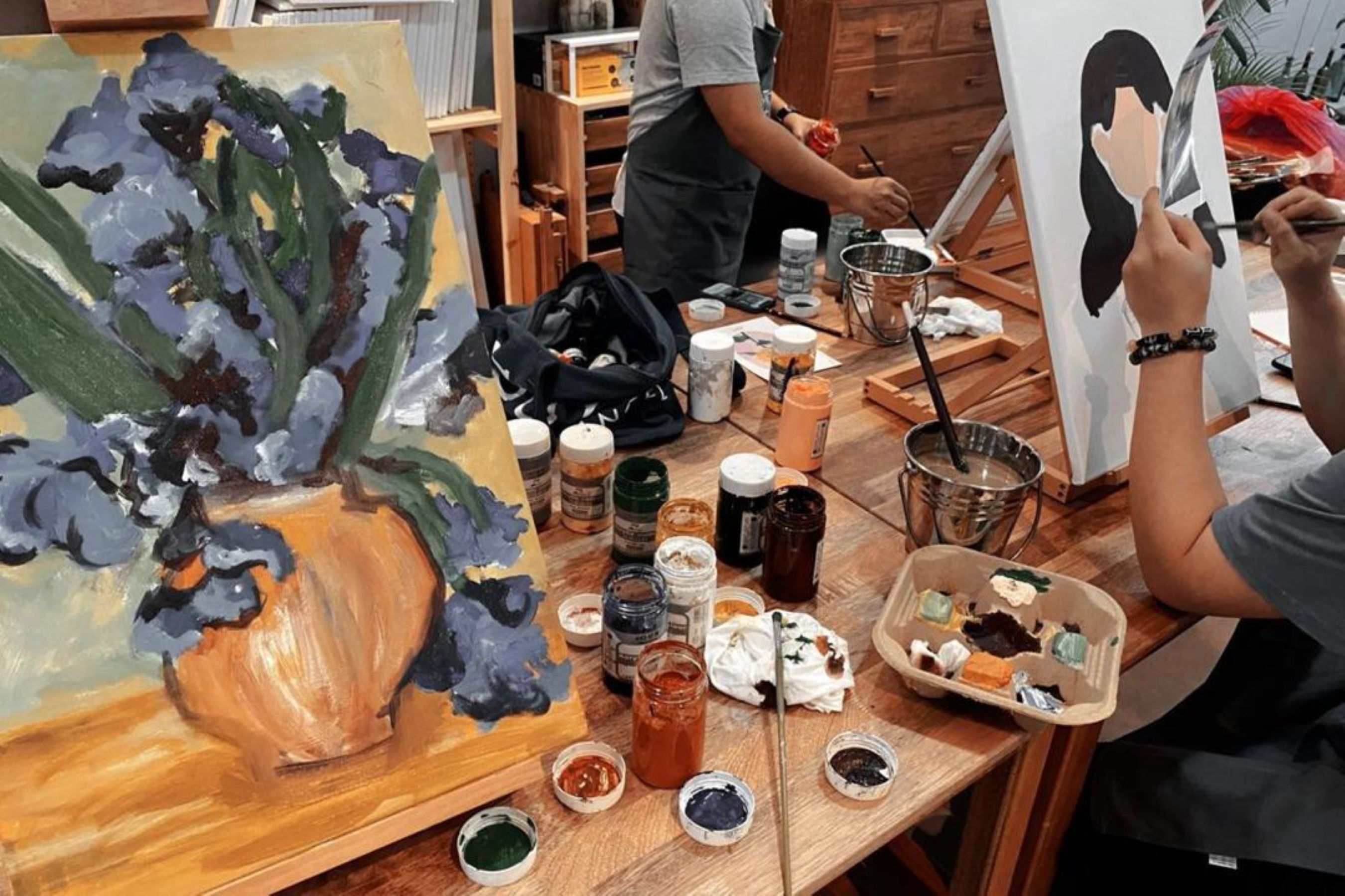 Acrylic Painting Workshop by Yi Ping Fang Pottery Studio in Penang