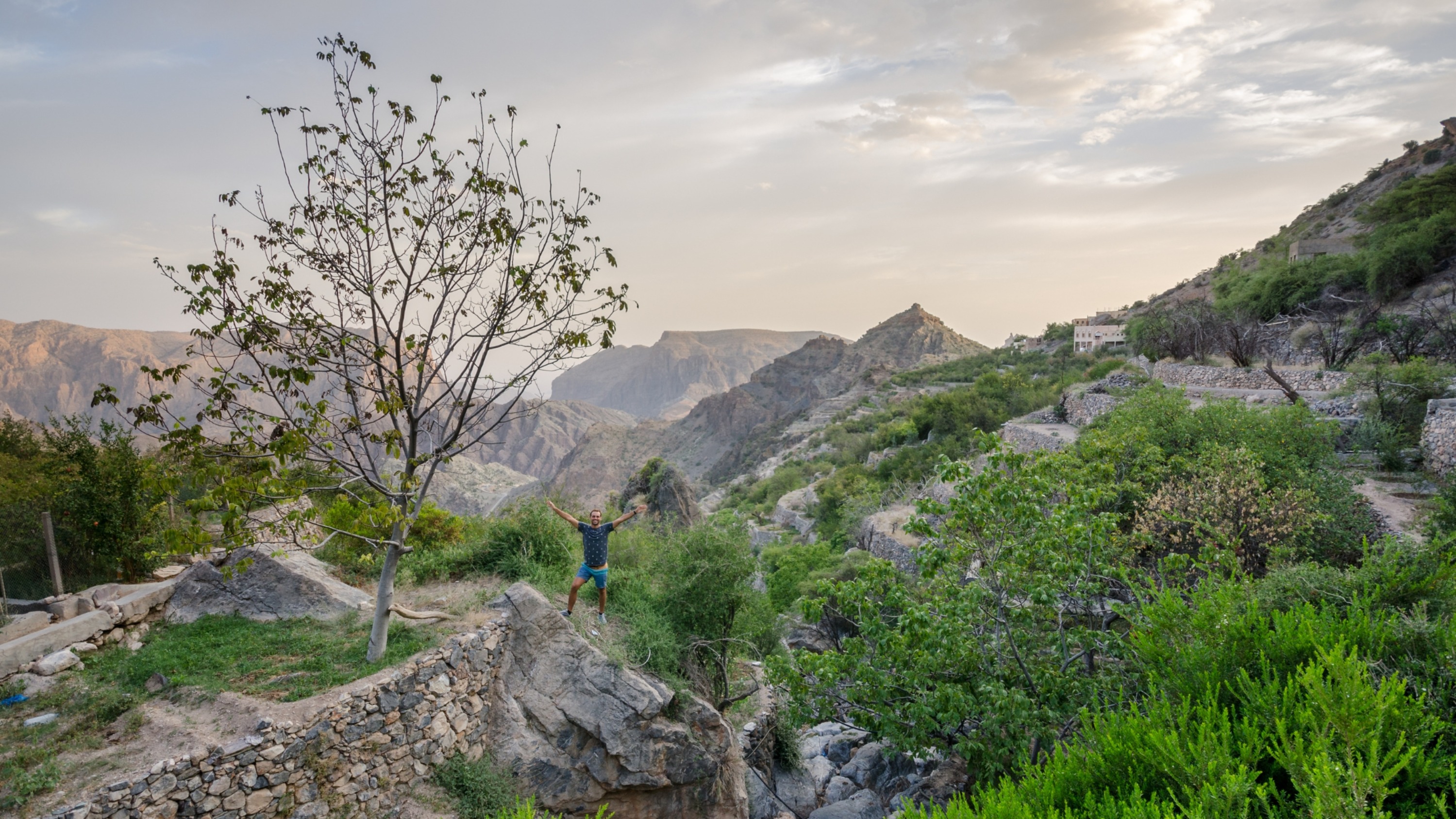 Al Jabal Al Akhdar Via-Ferrata climbing experience in Oman