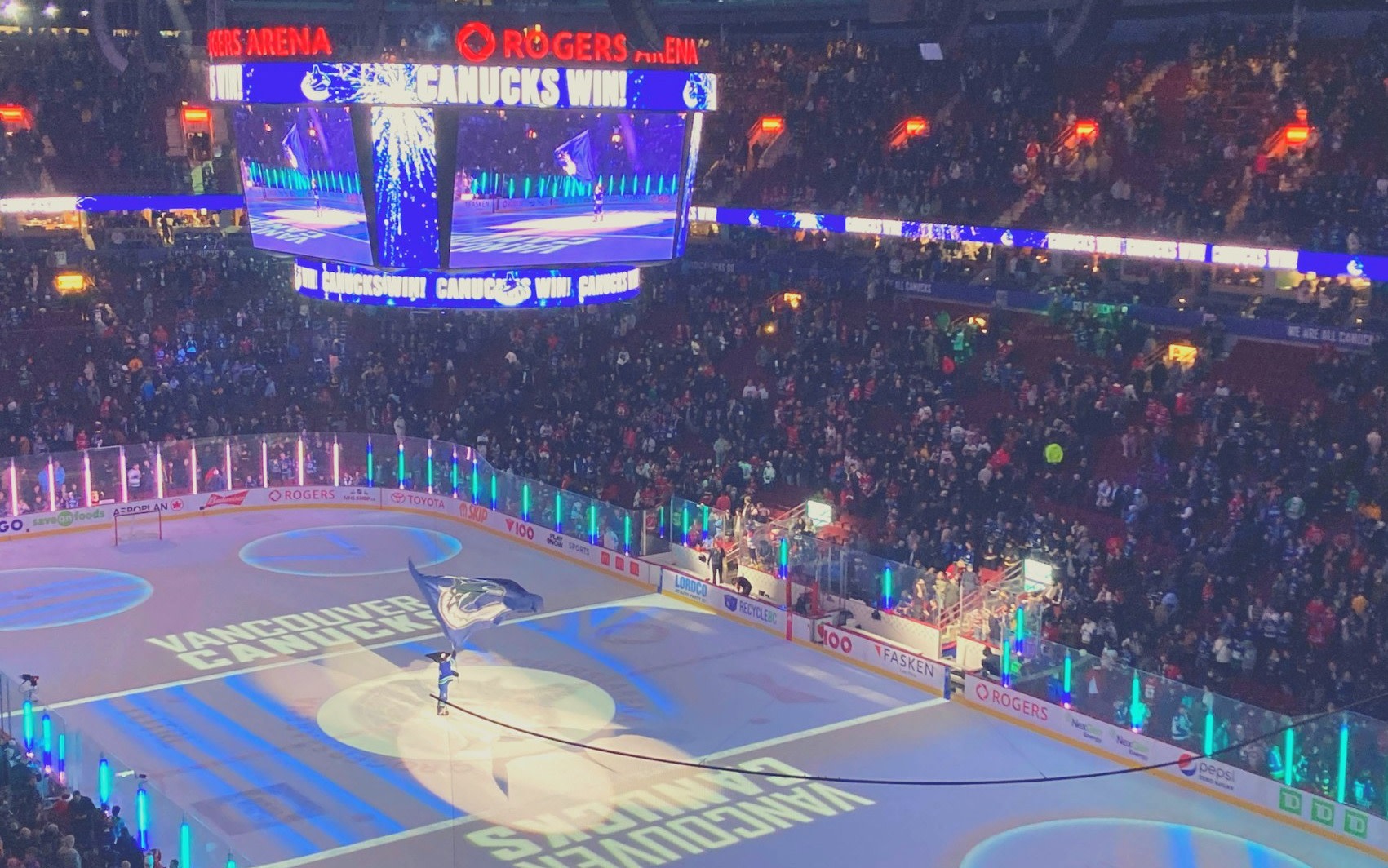 Vancouver Canucks Ice Hockey Game at Rogers Arena