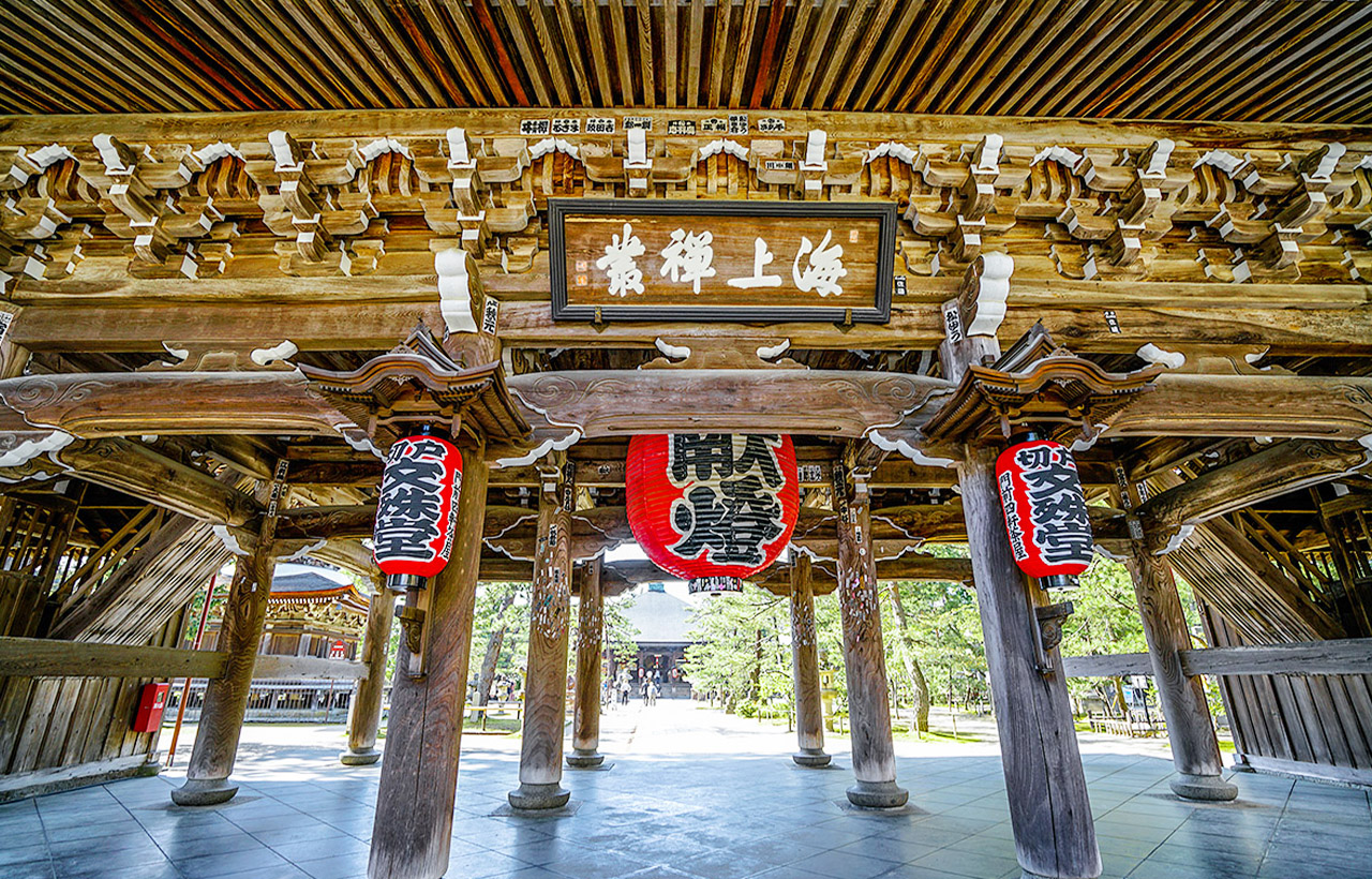 智恩寺的山門是丹後地區最大的山門