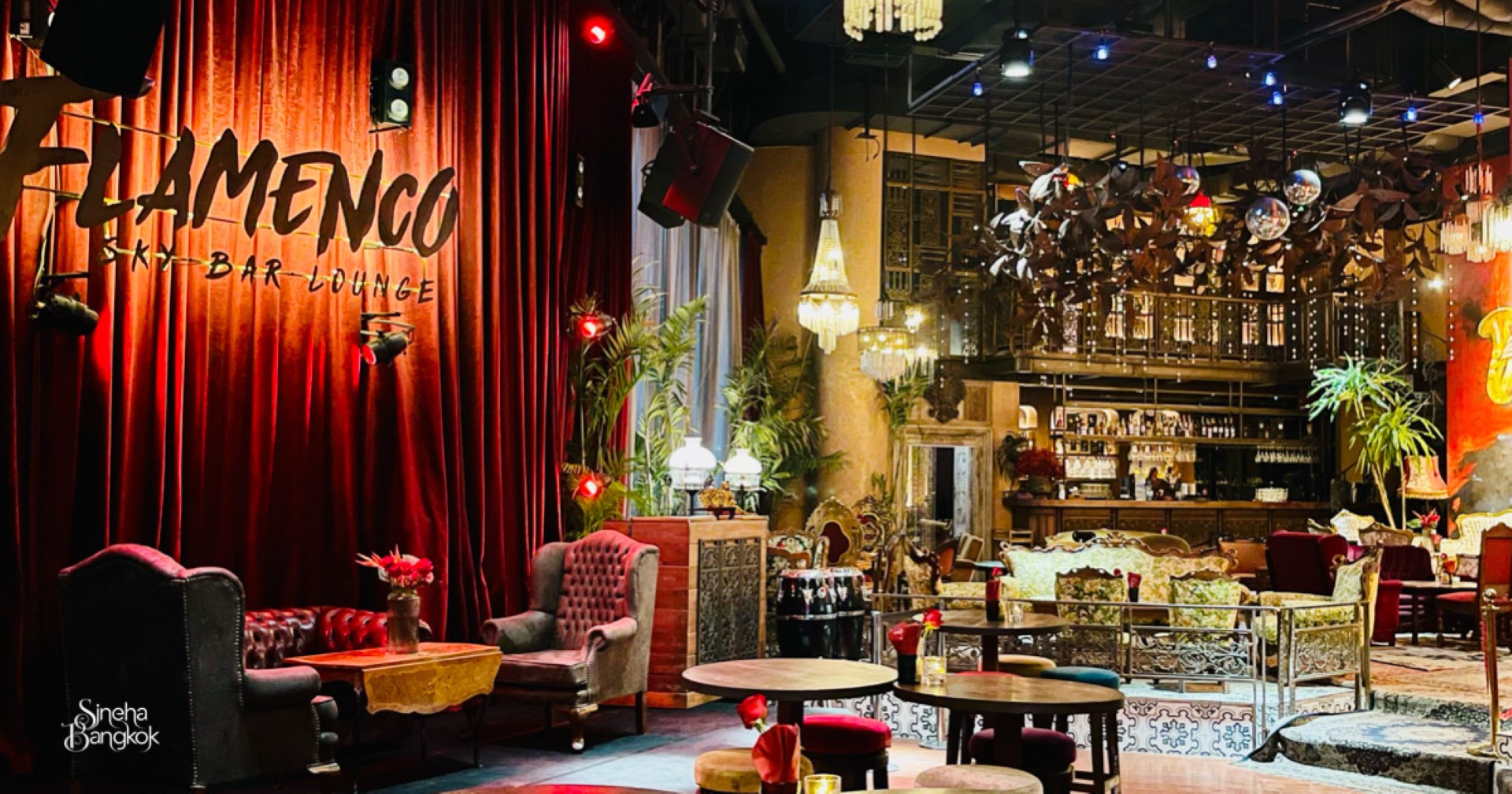 Flamenco Sky Bar & Lounge at EmQuartier Latin-Themed Rooftop Experience