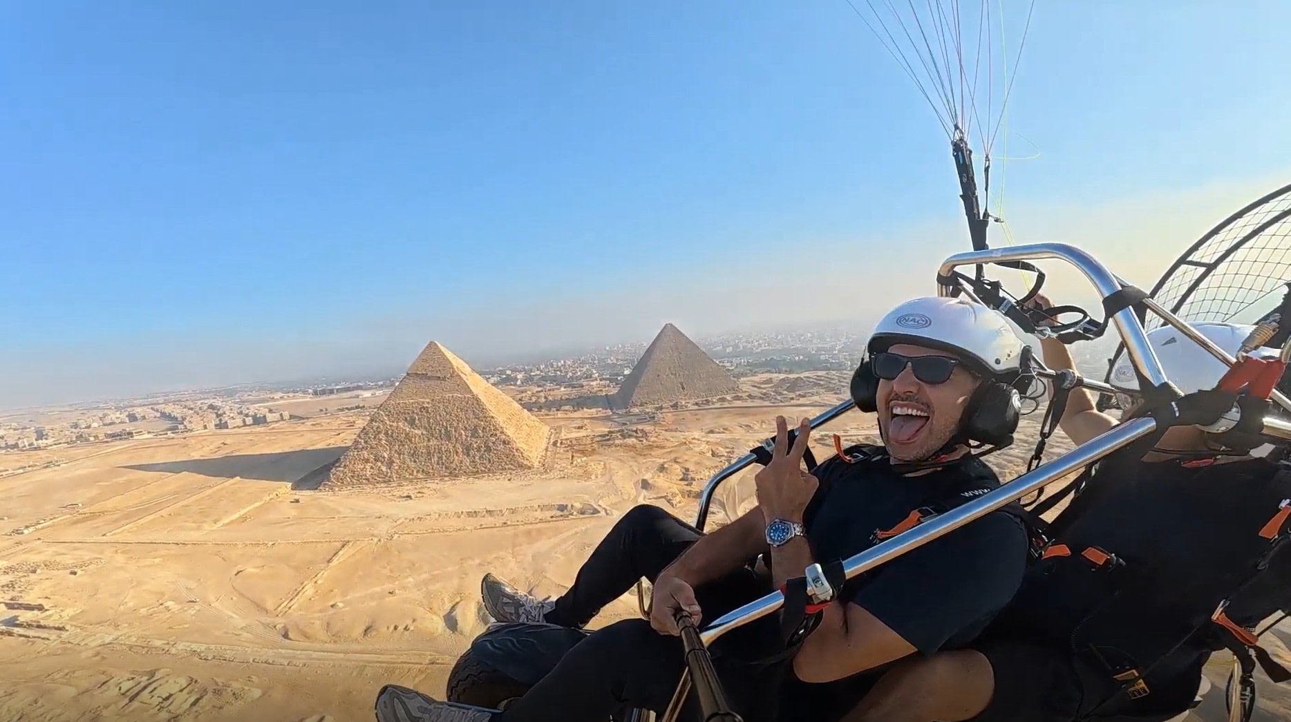 Giza Pyramid Egypt: Tandem Paramotor Flight Experience
