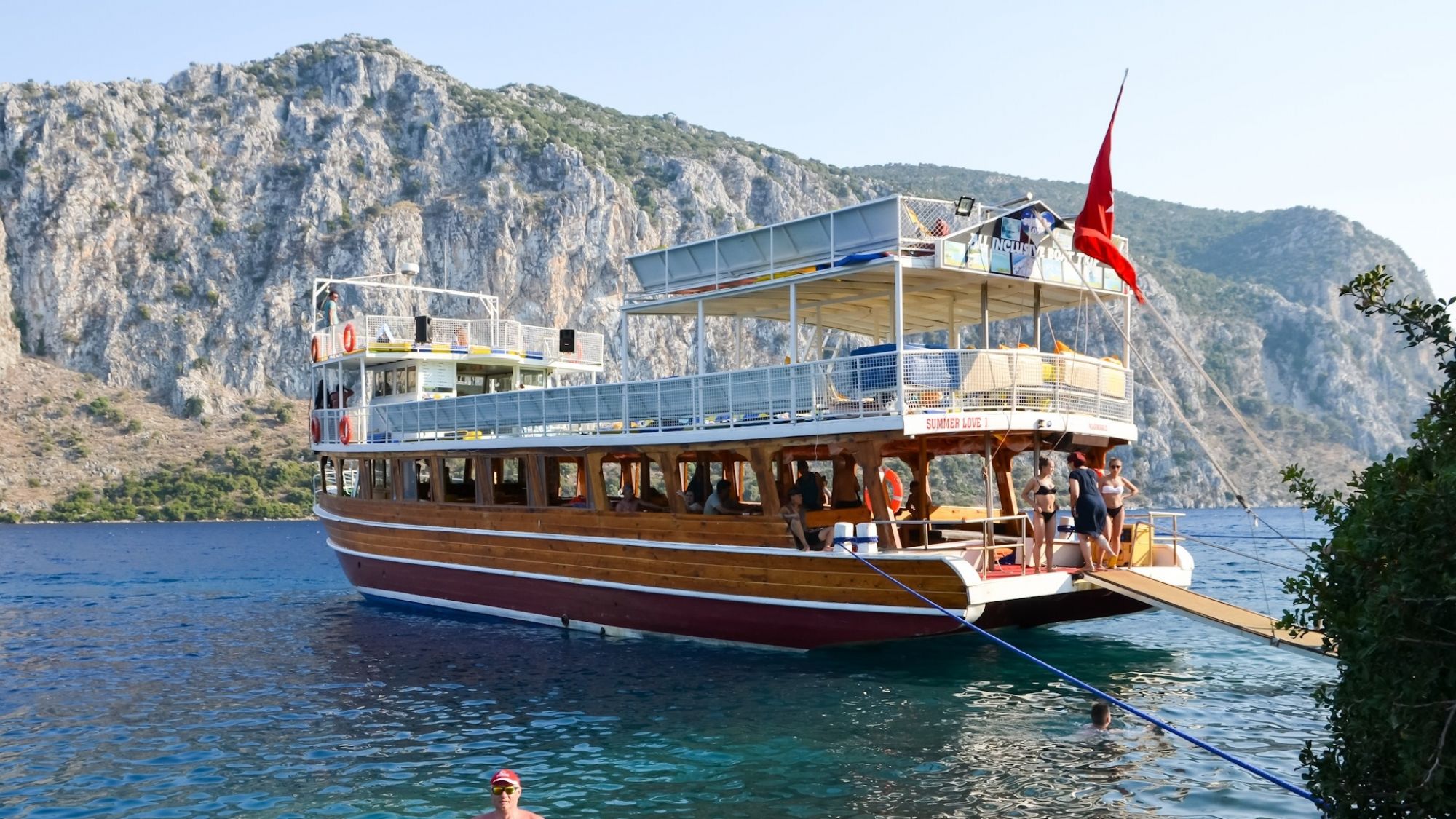 Marmaris Hisaronu Aegean Islands Boat Tour with BBQ Lunch, Unlimited