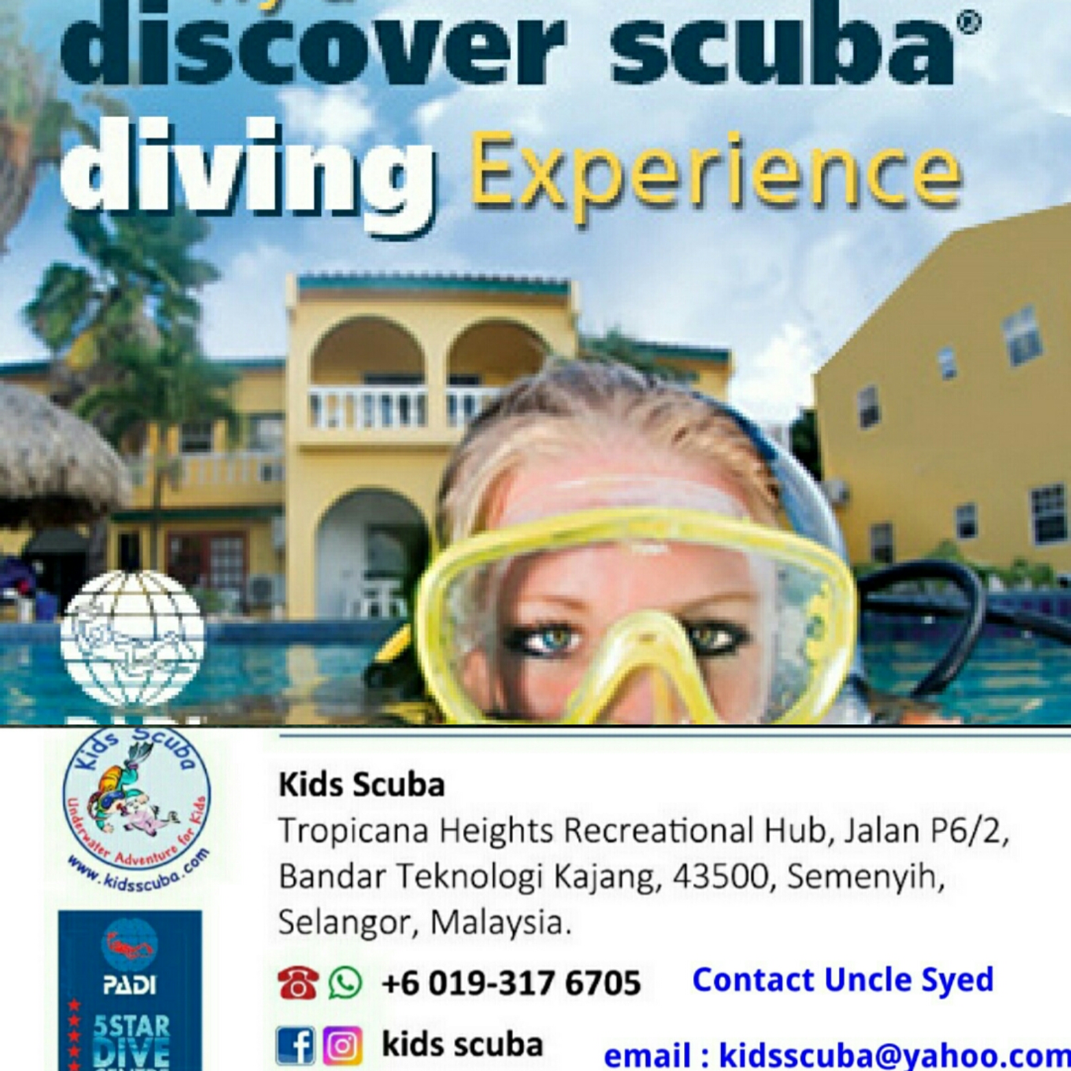 馬來西亞PADI嘗試水肺潛水體驗（PADI五星級潛水中心）
