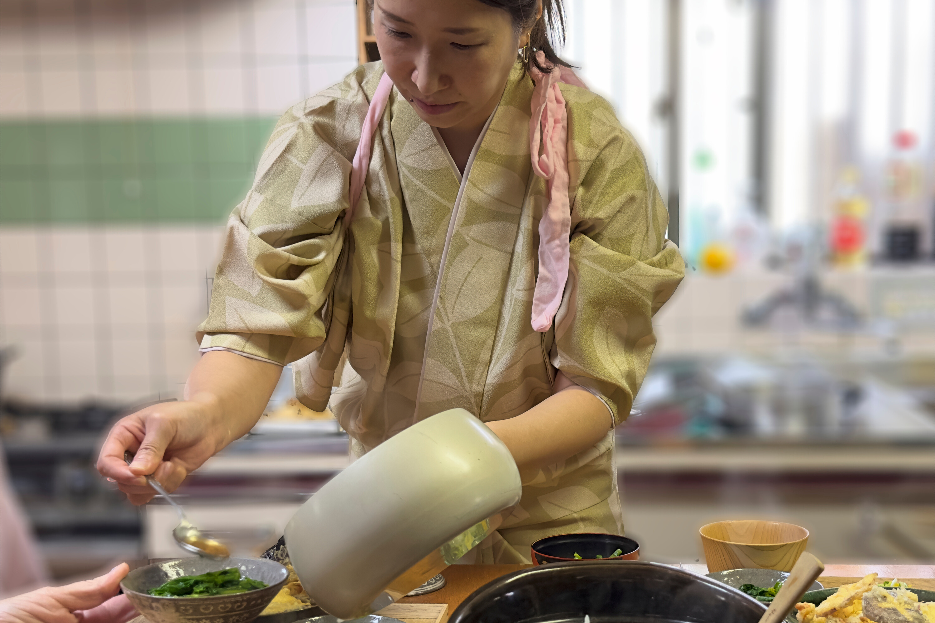 大阪料理課程（脆皮天婦羅蓋飯＆味噌湯）
