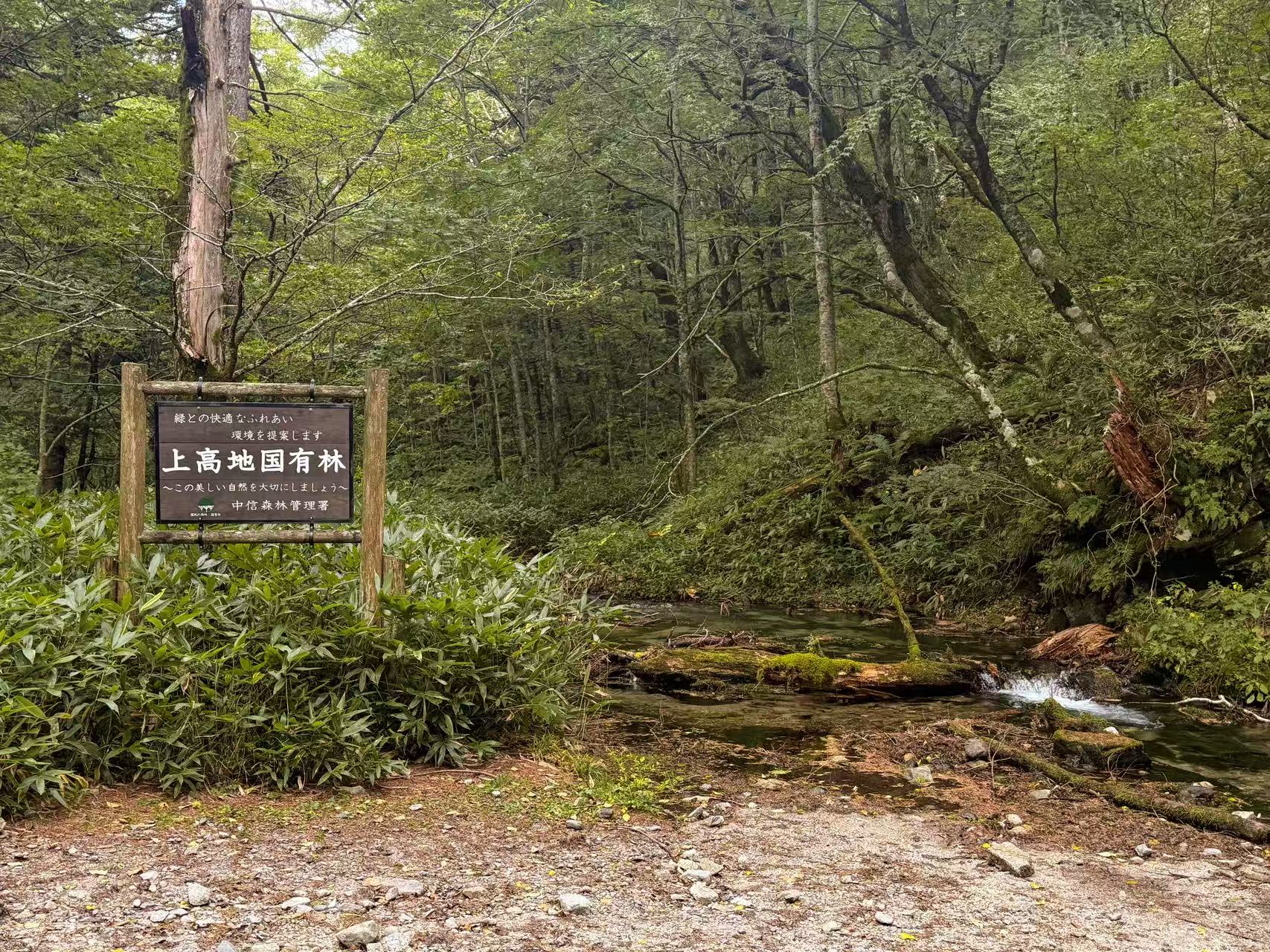 上高地森林健行路線(明神池方向) 上高地森林健行路線(明神池方向)