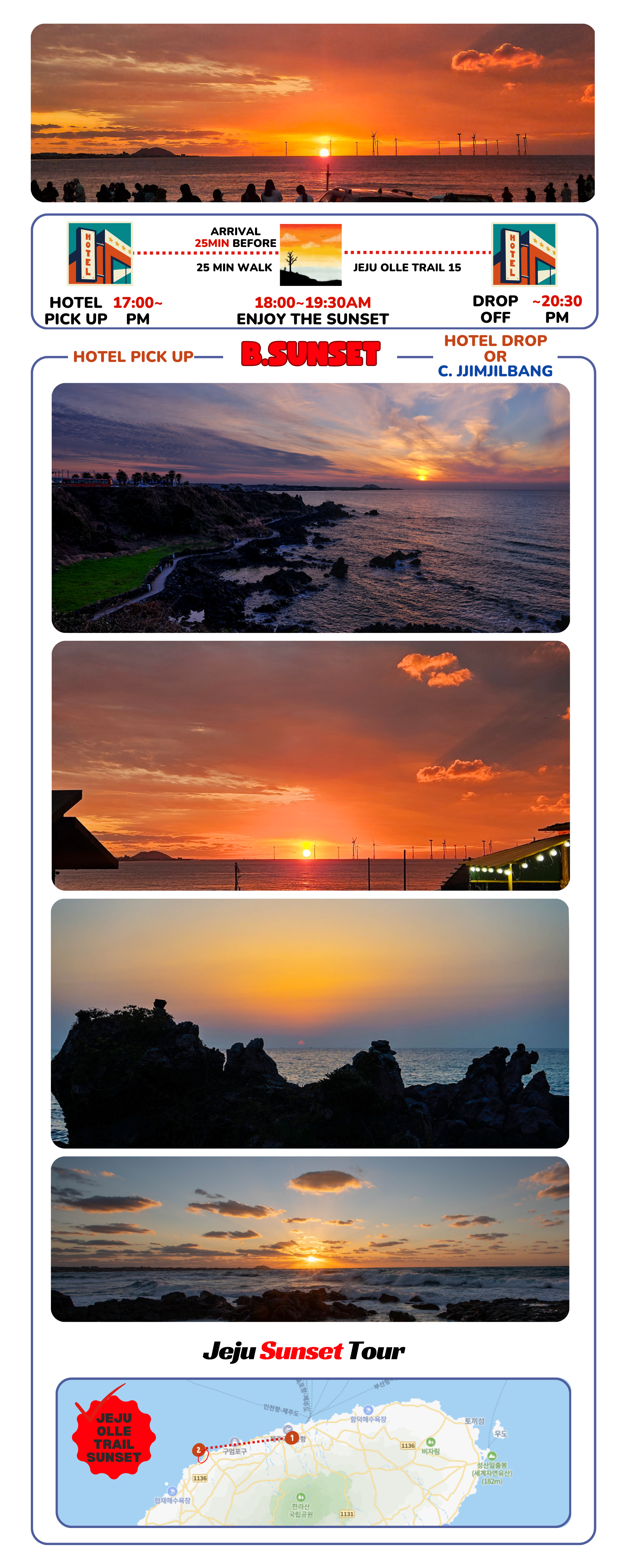 Jeju island SUNRISE,SUNSET half day Tour