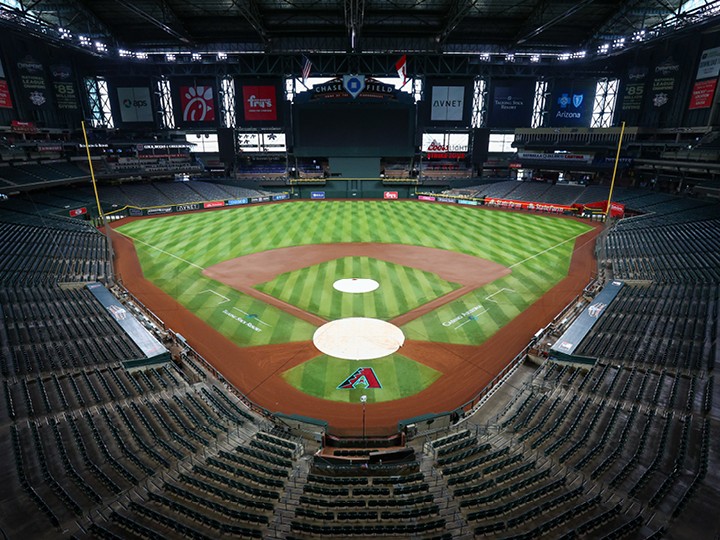 Enjoy the comfort of Chase Field’s retractable roof and air-conditioned indoor environment