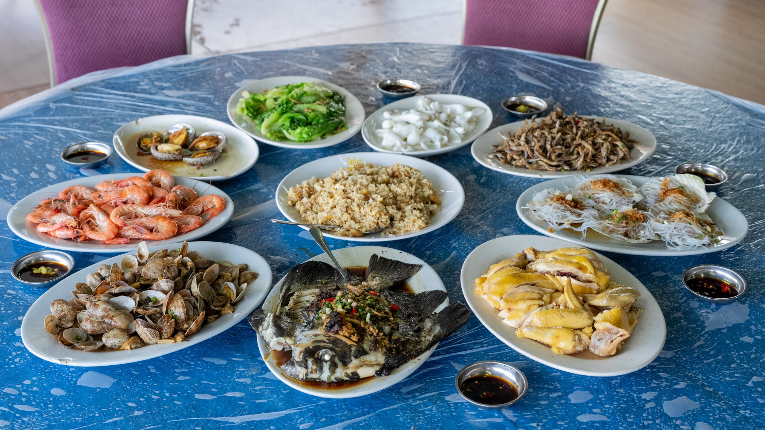 享用風味到會海鮮午餐及自由釣魚
