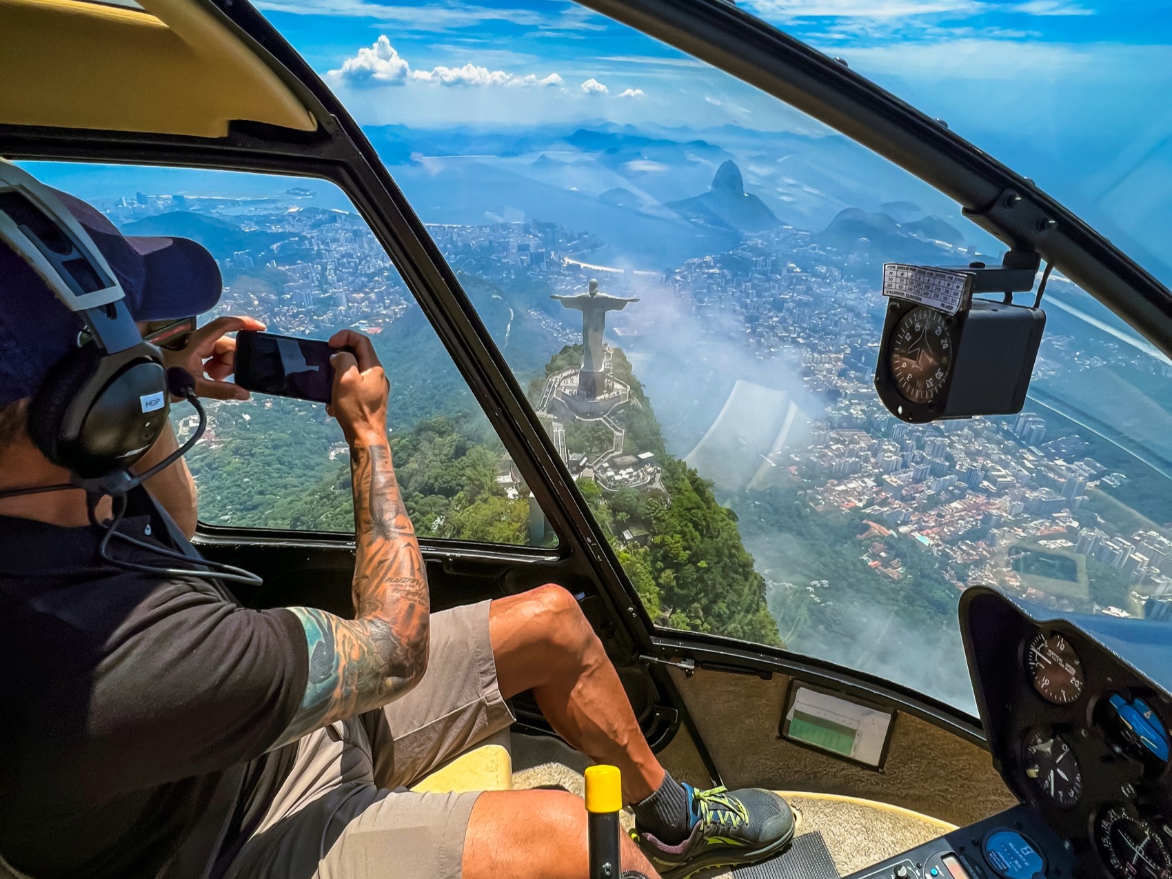 Helicopter Flight Experience Over Christ the Redeemer