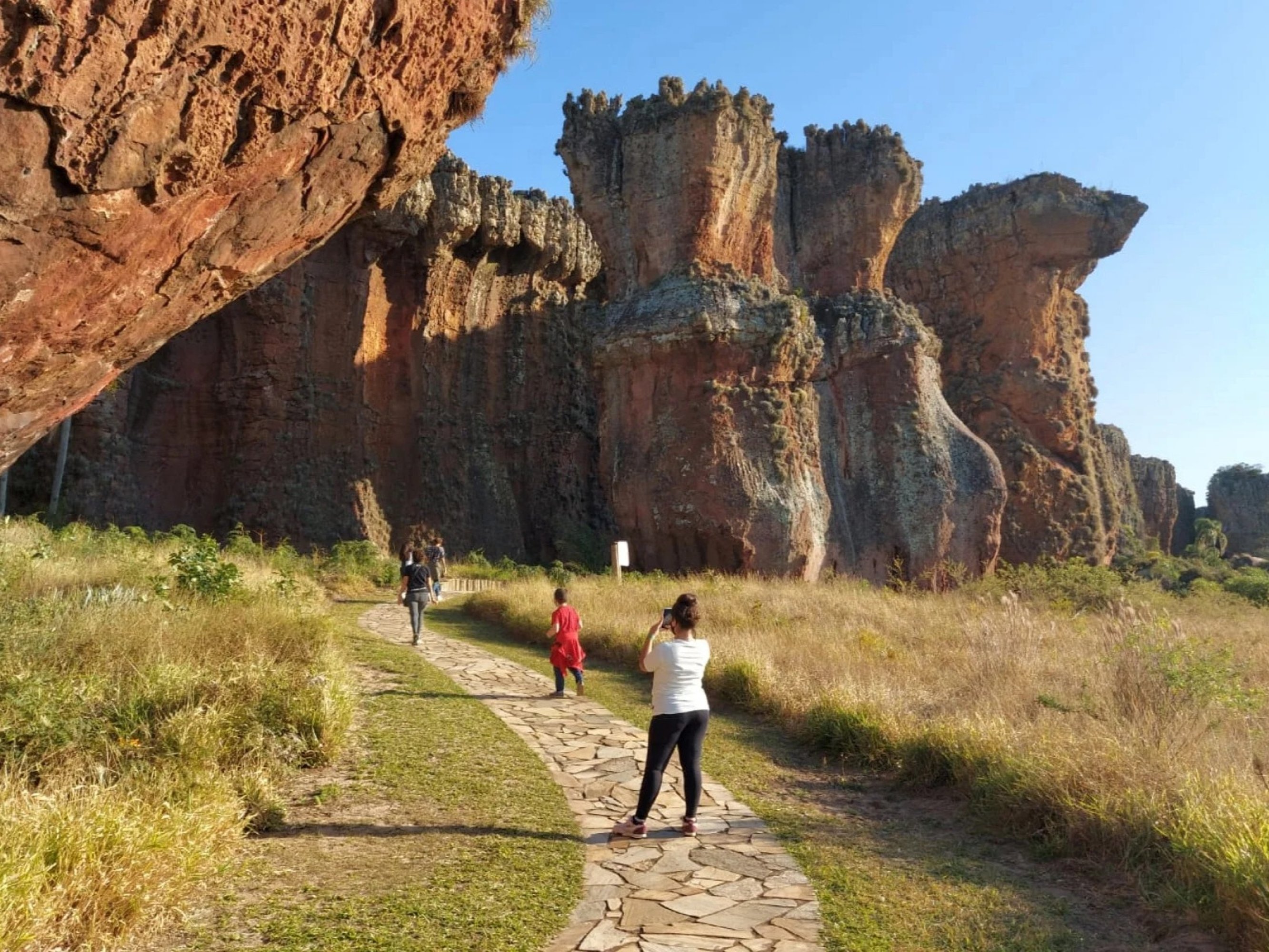 Explore Vila Velha Park's unique sandstone formations, sculpted over millions of years