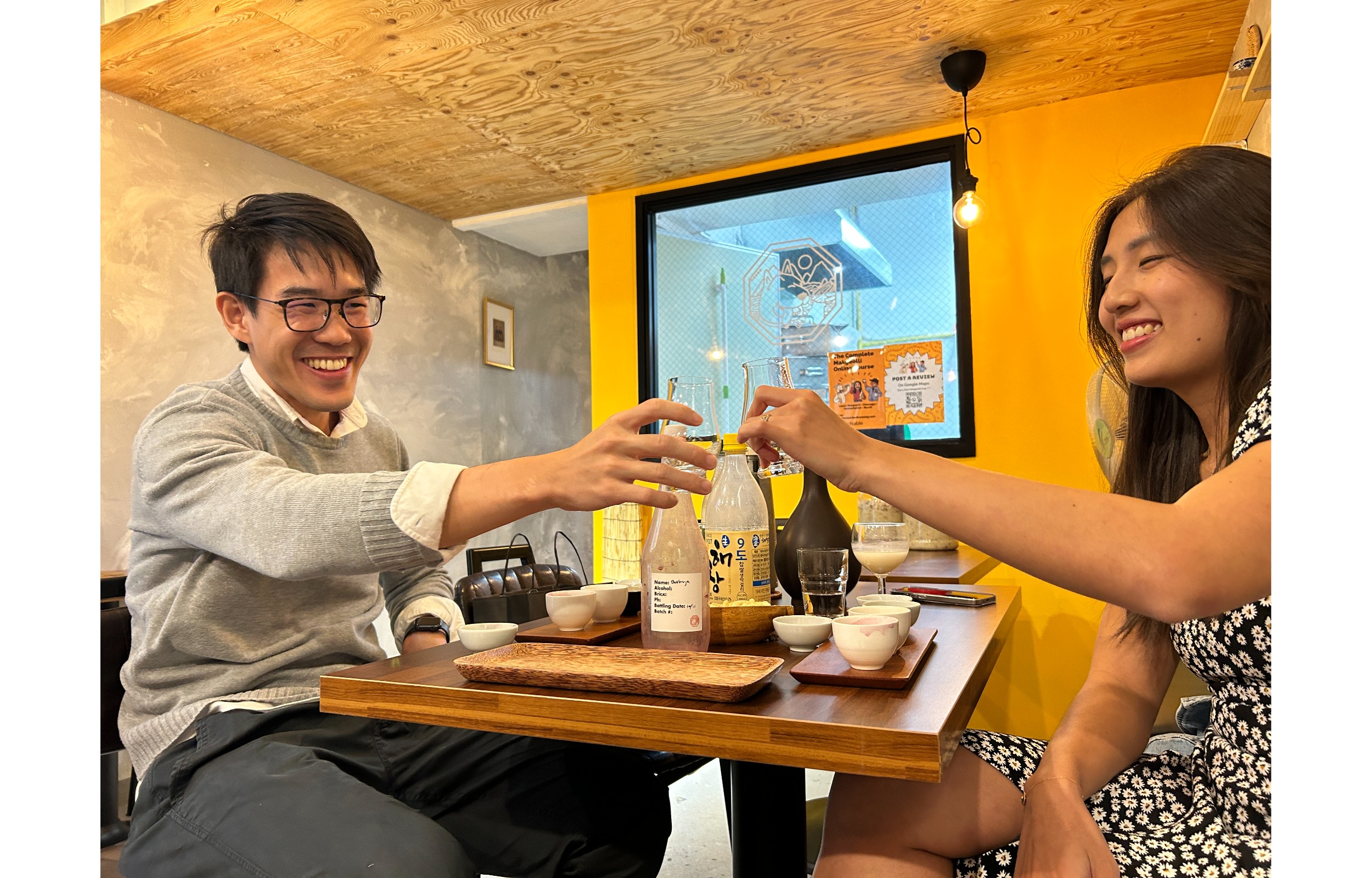 Experience a Seasonal Authentic Makgeolli tasting session from our Brewery