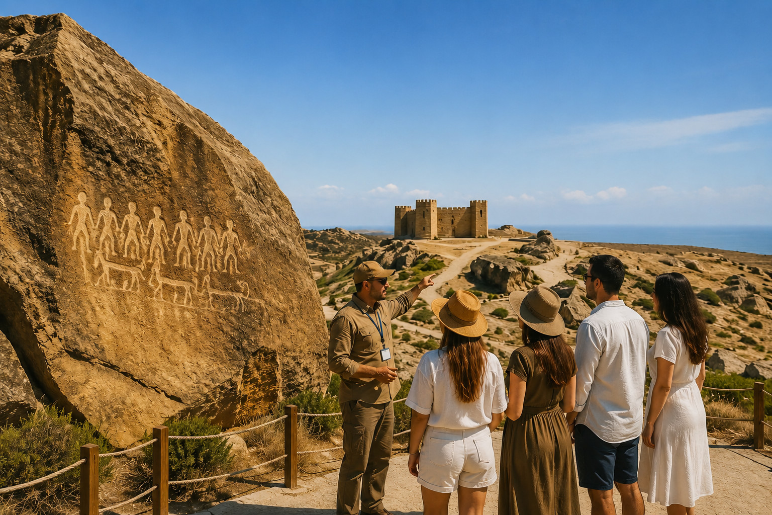 Baku-Gobustan-Absheron-Mud Volcanoes-Fire temple FREE NİGHT TOUR