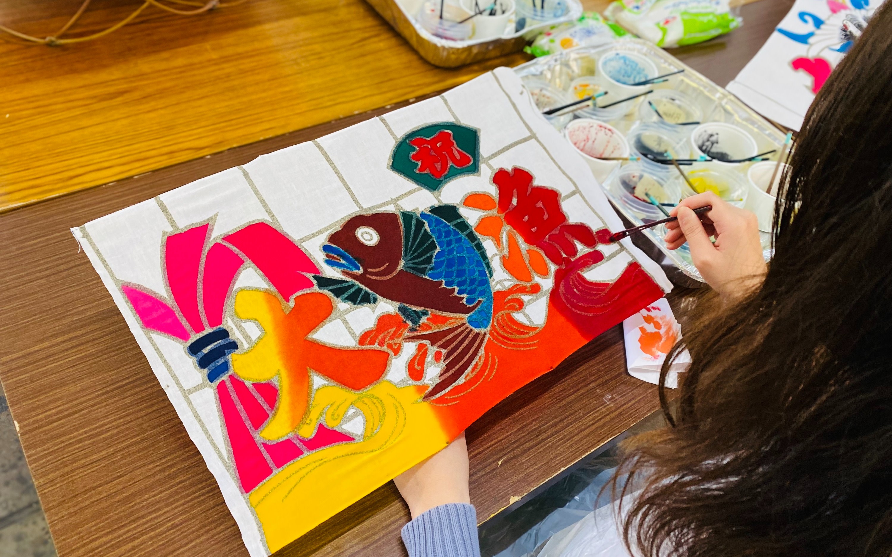 Hands-on Painting Design Fishing Flag in Kagoshima