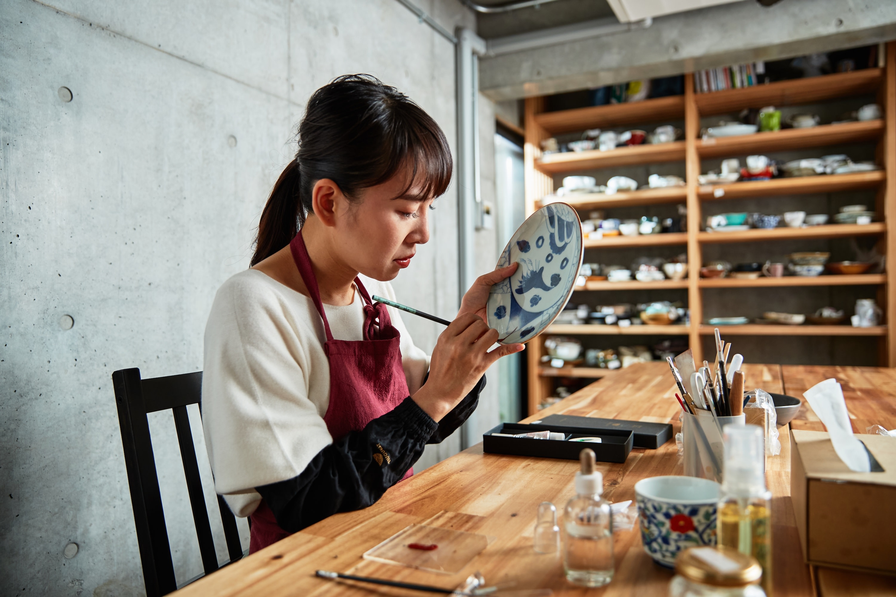 Эбису, Токио: Мастер-класс по кинцуги с золотом