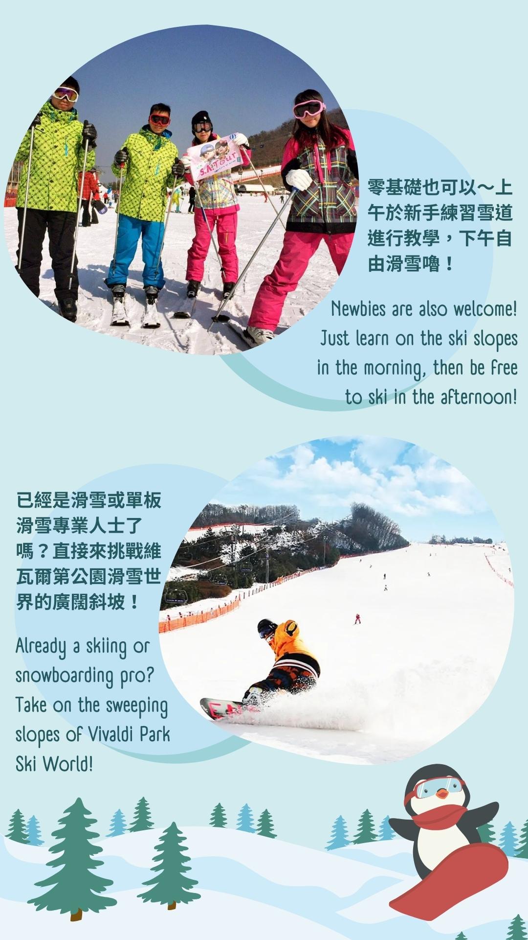 洪川大明維瓦爾第滑雪度假村之旅（含住宿）- 首爾出發