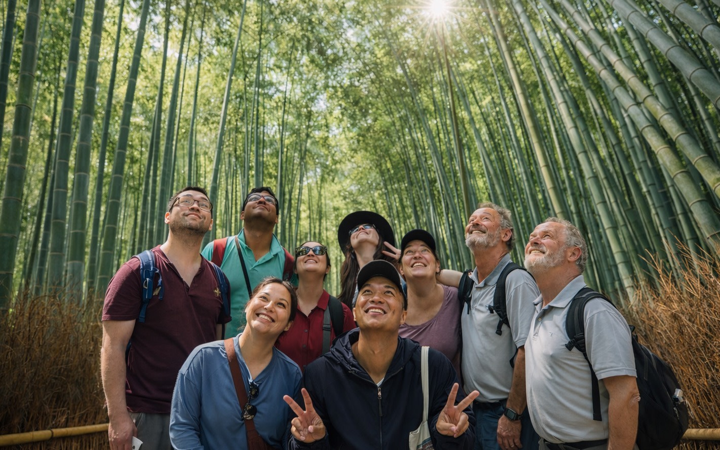 Kyoto: Arashiyama Bamboo Grove Morning Walk with Tea Ceremony