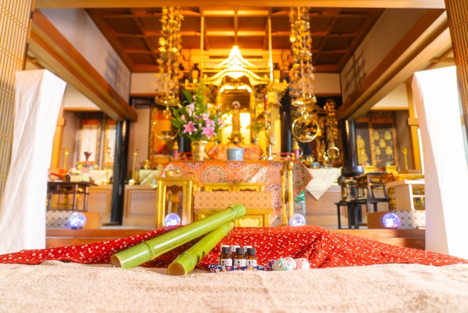 大阪：寺院芳香按摩、頭皮護理和臉部護理（180分鐘）