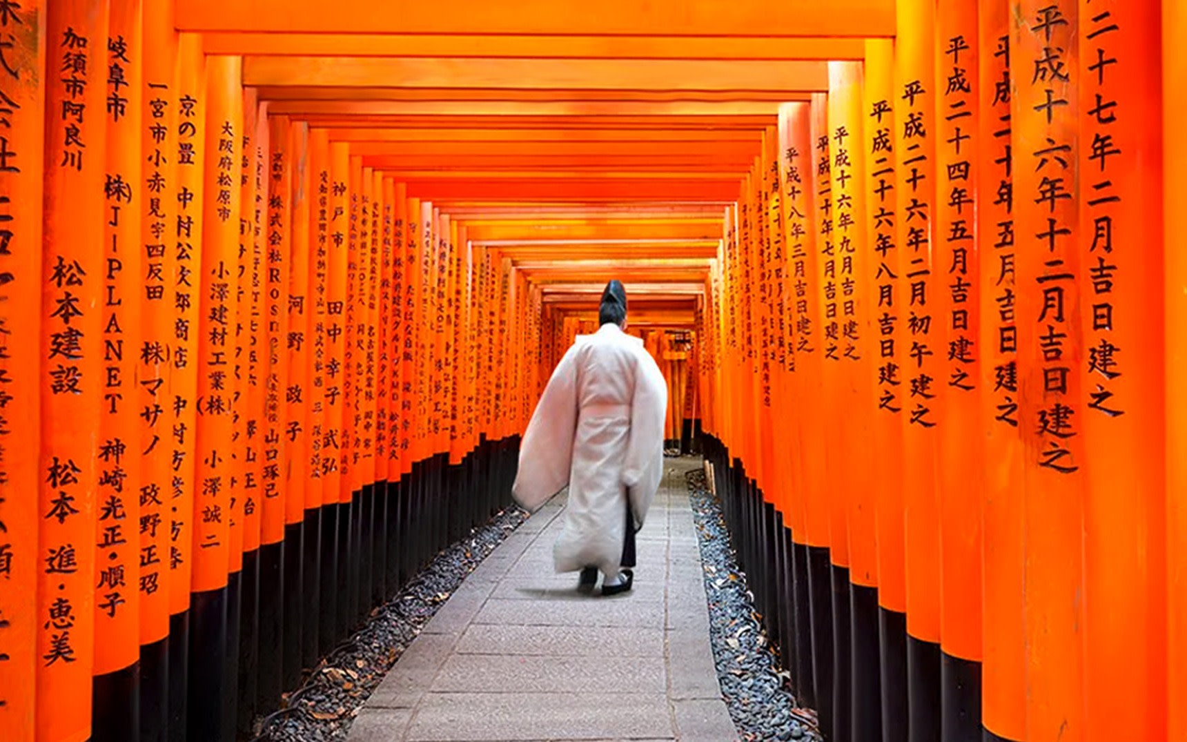 [Kyoto Panoramic Day Tour] Nijo Castle & Kinkaku-ji (Golden Pavilion) & Fushimi Inari-taisha Shrine Senbon Torii & Arashiyama Togetsukyo Bridge & Kimono Forest & Bamboo Forest Path (Osaka or Kyoto Departure)